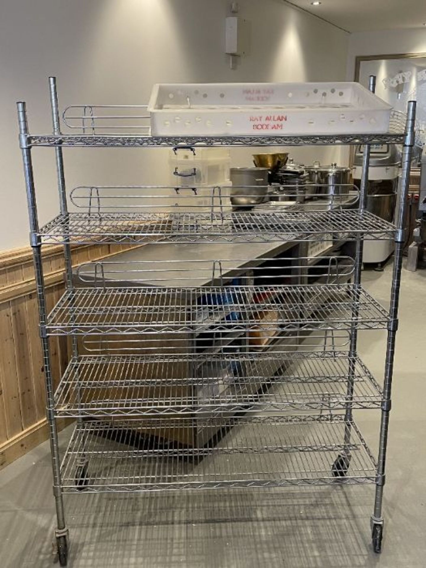 5 x 5 Shelf Chrome Vegetable Trollies