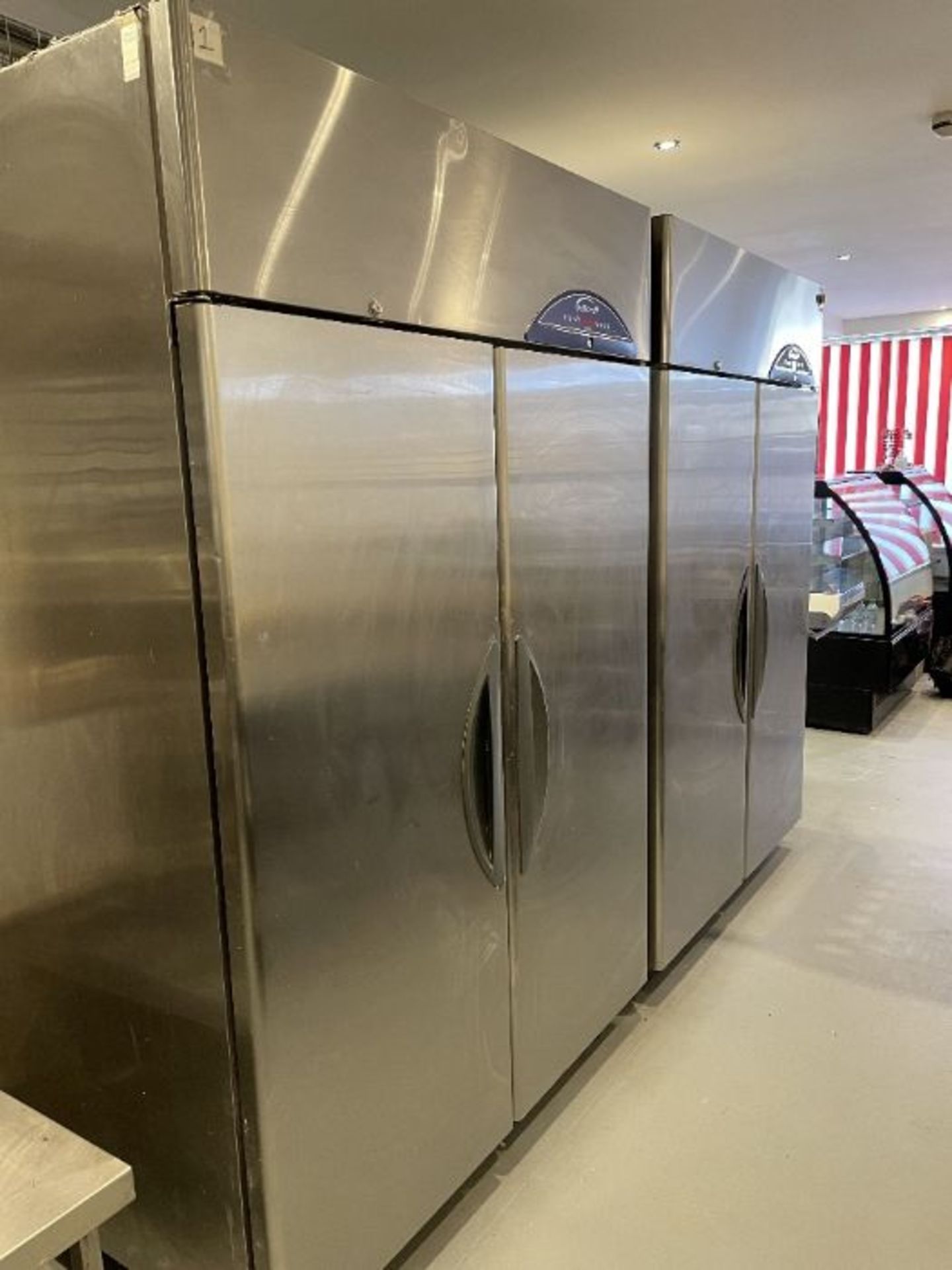 Williams double door stainless steel upright refrigerator