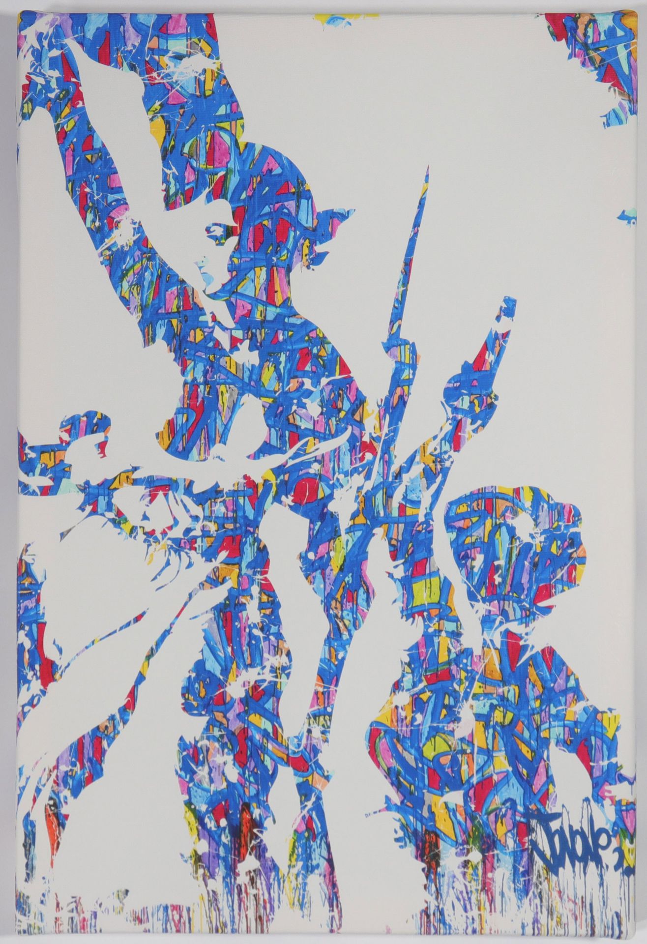 JONONE (Born in 1963) '' Liberty, Equality, Fraternity '' 2015 Serigraph