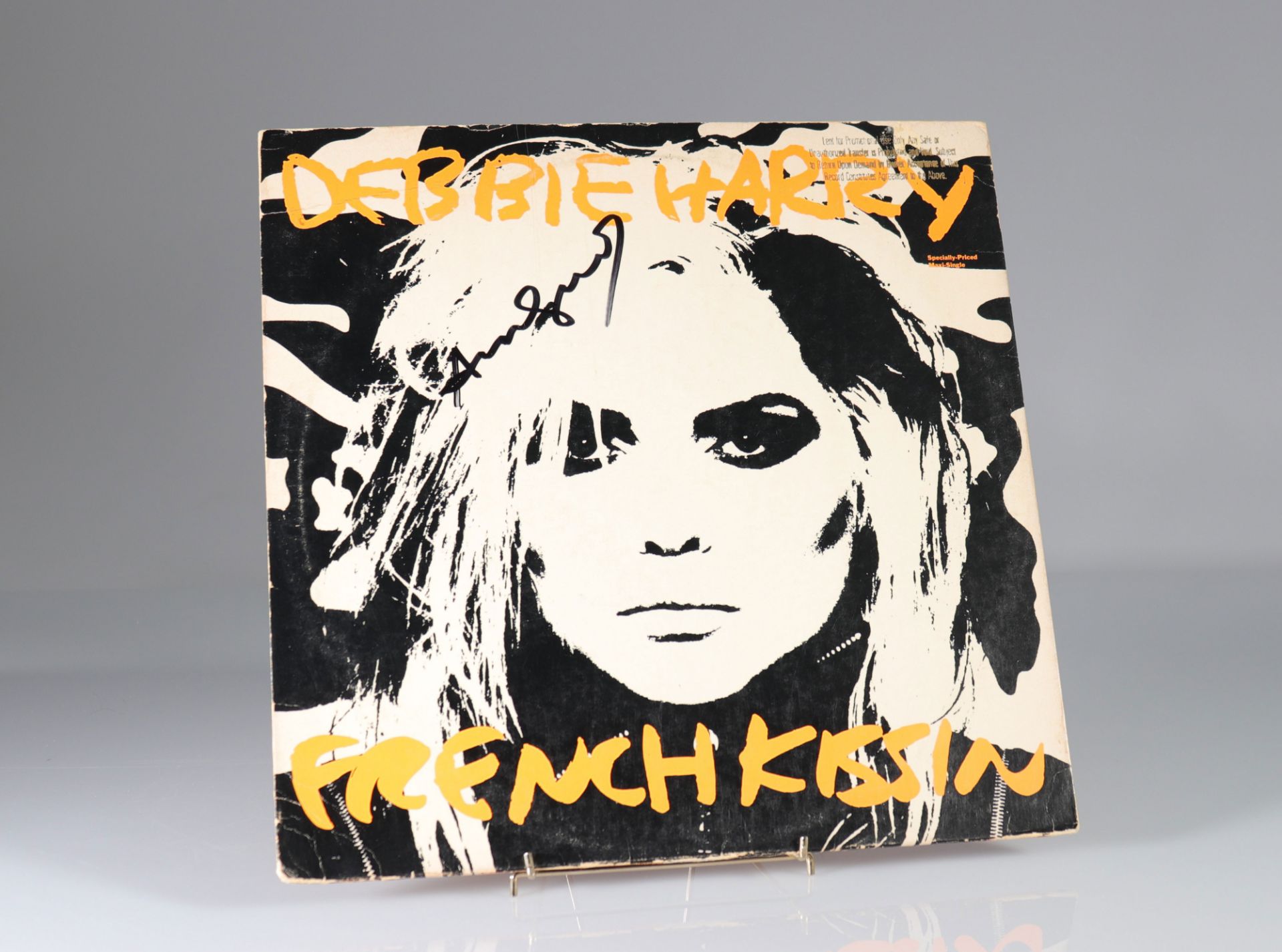 ANDY WARHOL - Debbie Harry - Frenchkissin, 1986 Hand signed by Andy Warhol in black marker on rever