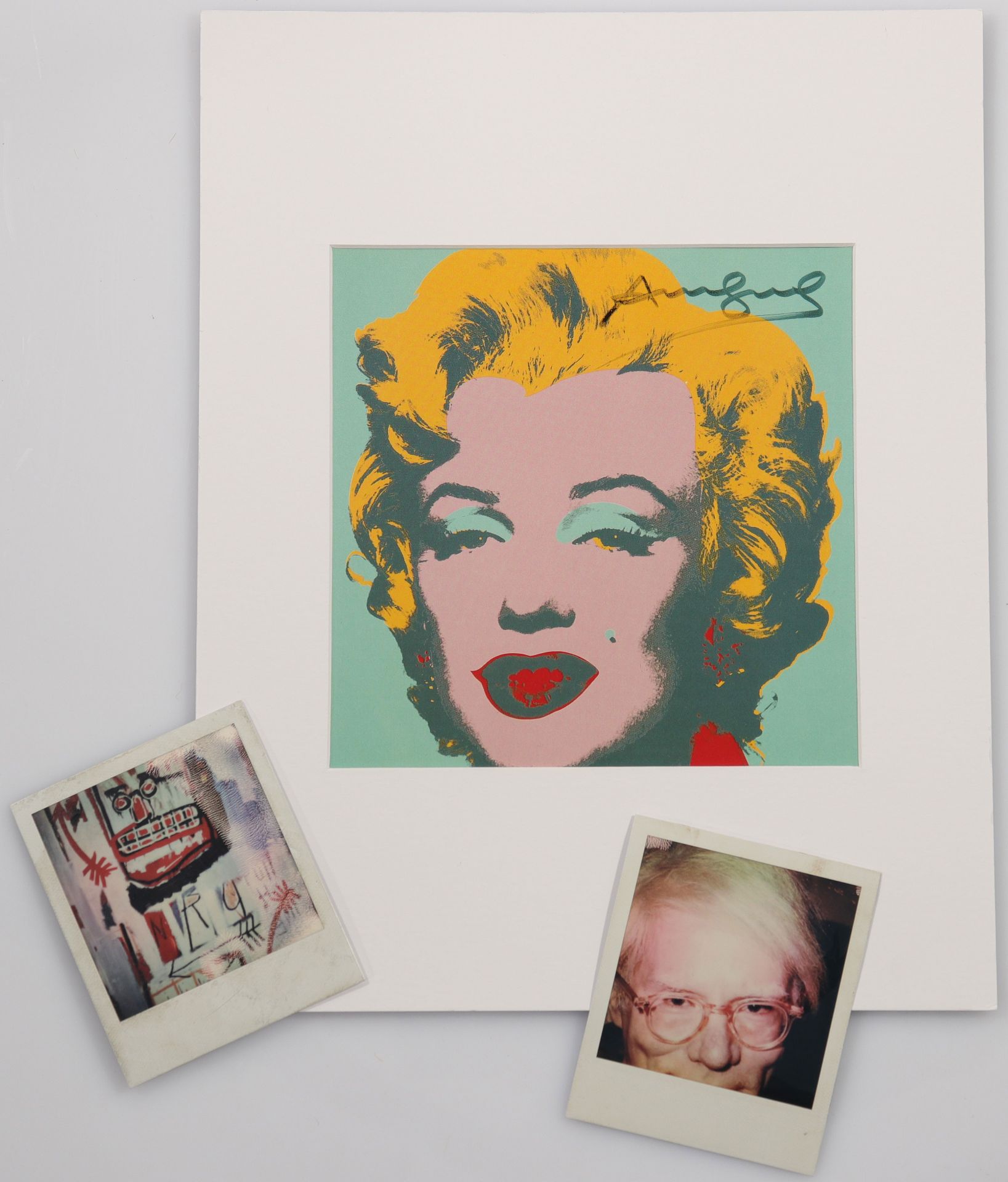 Andy Warhol - Marylin Monroe Hand signed by Andy Warhol in black marker on the front of an offset