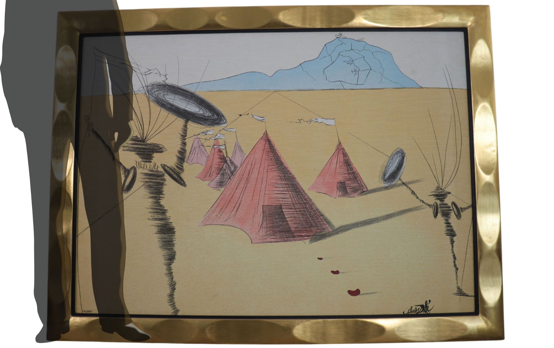 Salvador Dali. 1971. The Tribe of Gad, the twelve tribes of Israel. Color tapestry and framed colla - Bild 3 aus 3