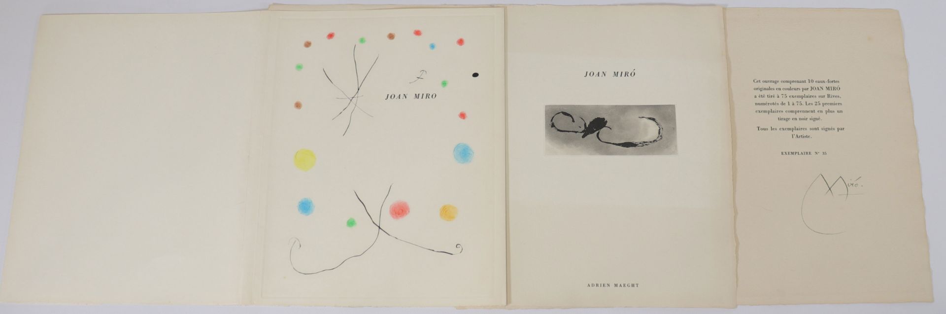 Joan MirÃ³ - 3 pieces (etchings)