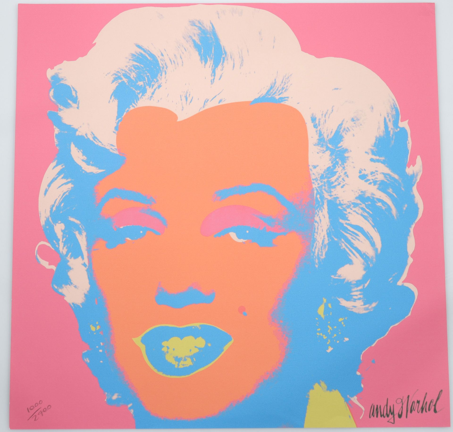 Andy Warhol (after) - Marilyn Monroe - Offset lithograph on thick paper Plate signed and numbered i