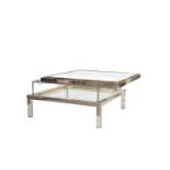 Maison Jansen rare coffee table with sliding top 1970