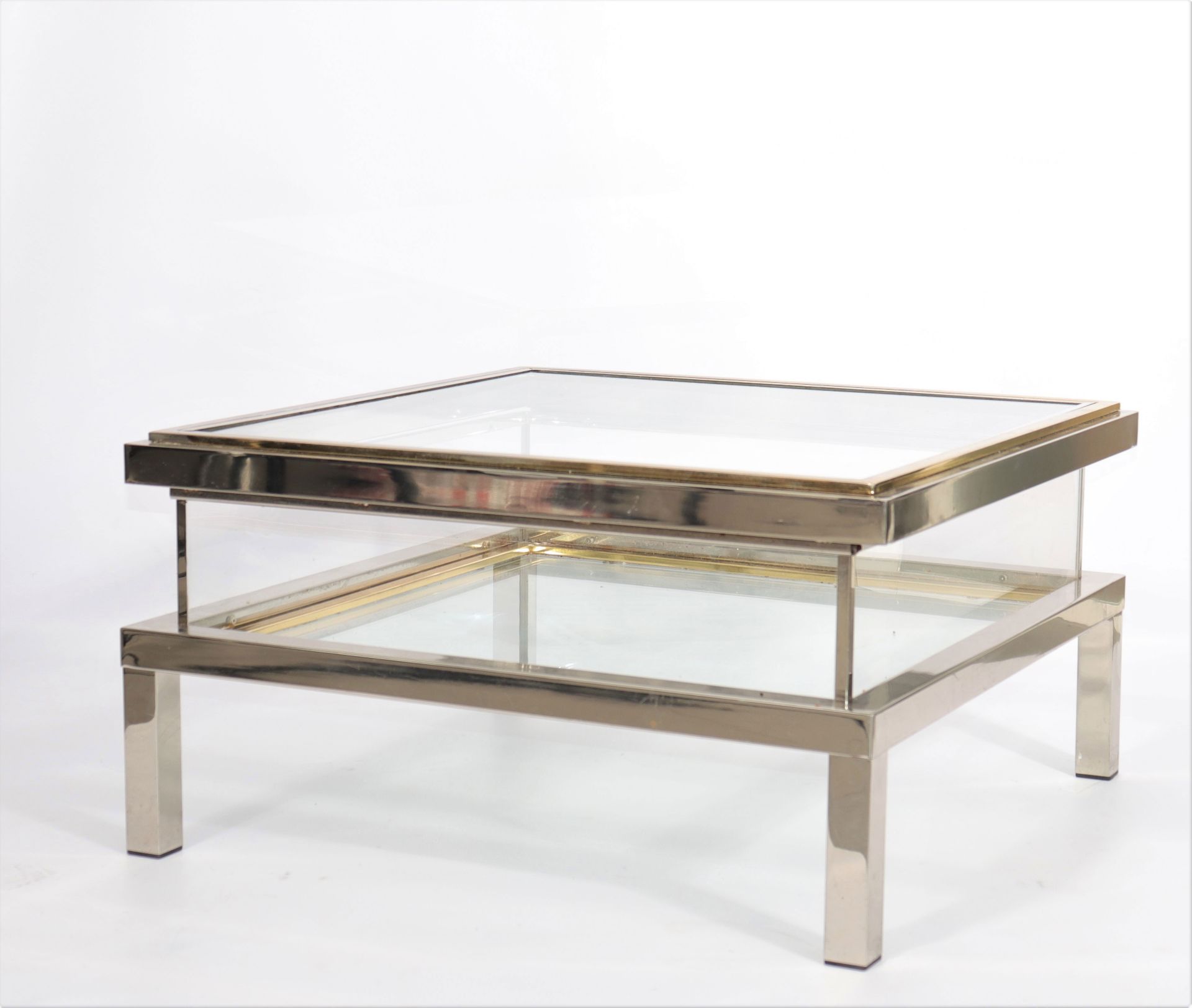 Maison Jansen rare coffee table with sliding top 1970 - Bild 2 aus 6