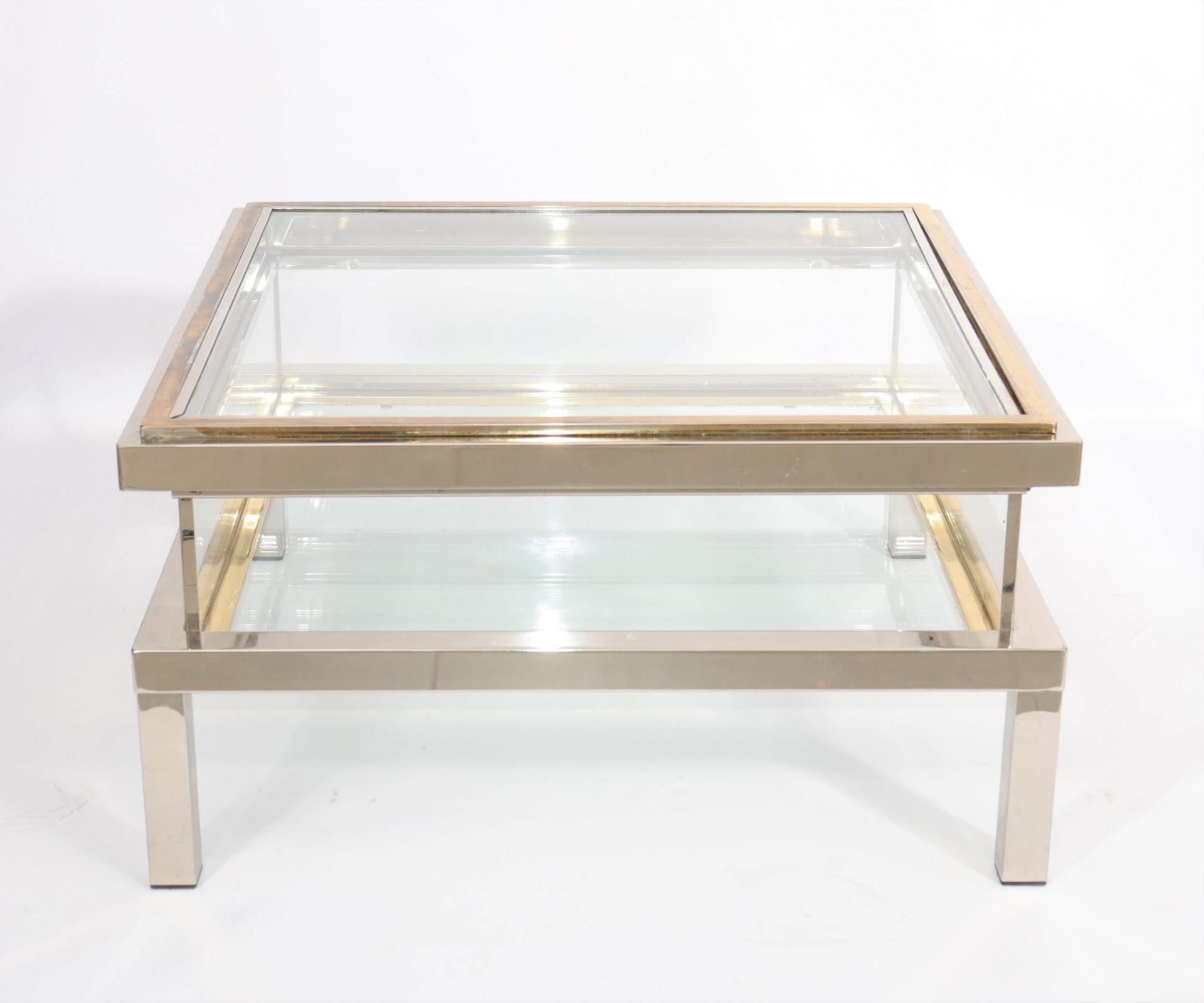 Maison Jansen rare coffee table with sliding top 1970 - Bild 5 aus 6