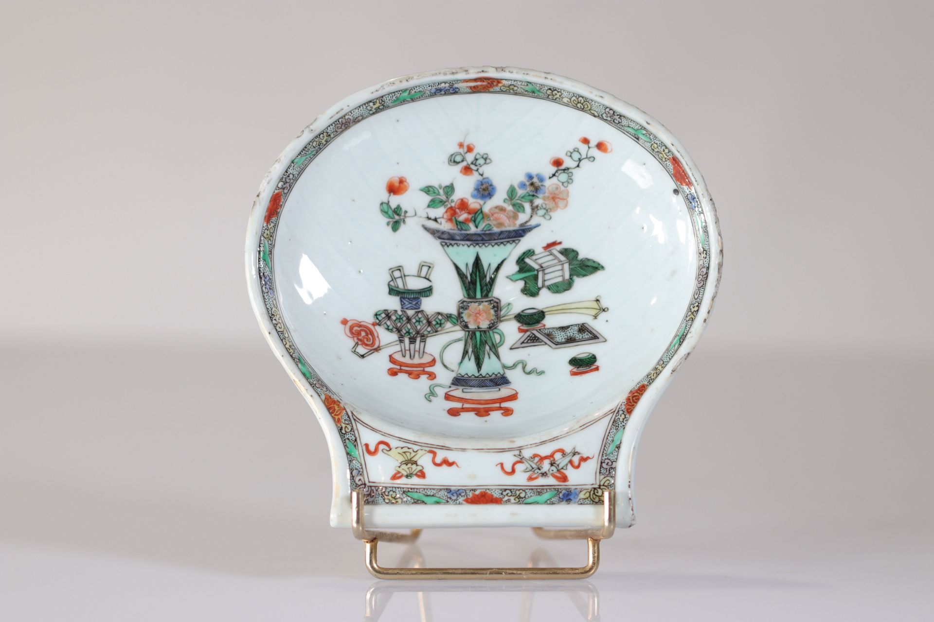 Qing dynasty famille verte porcelain finger wash