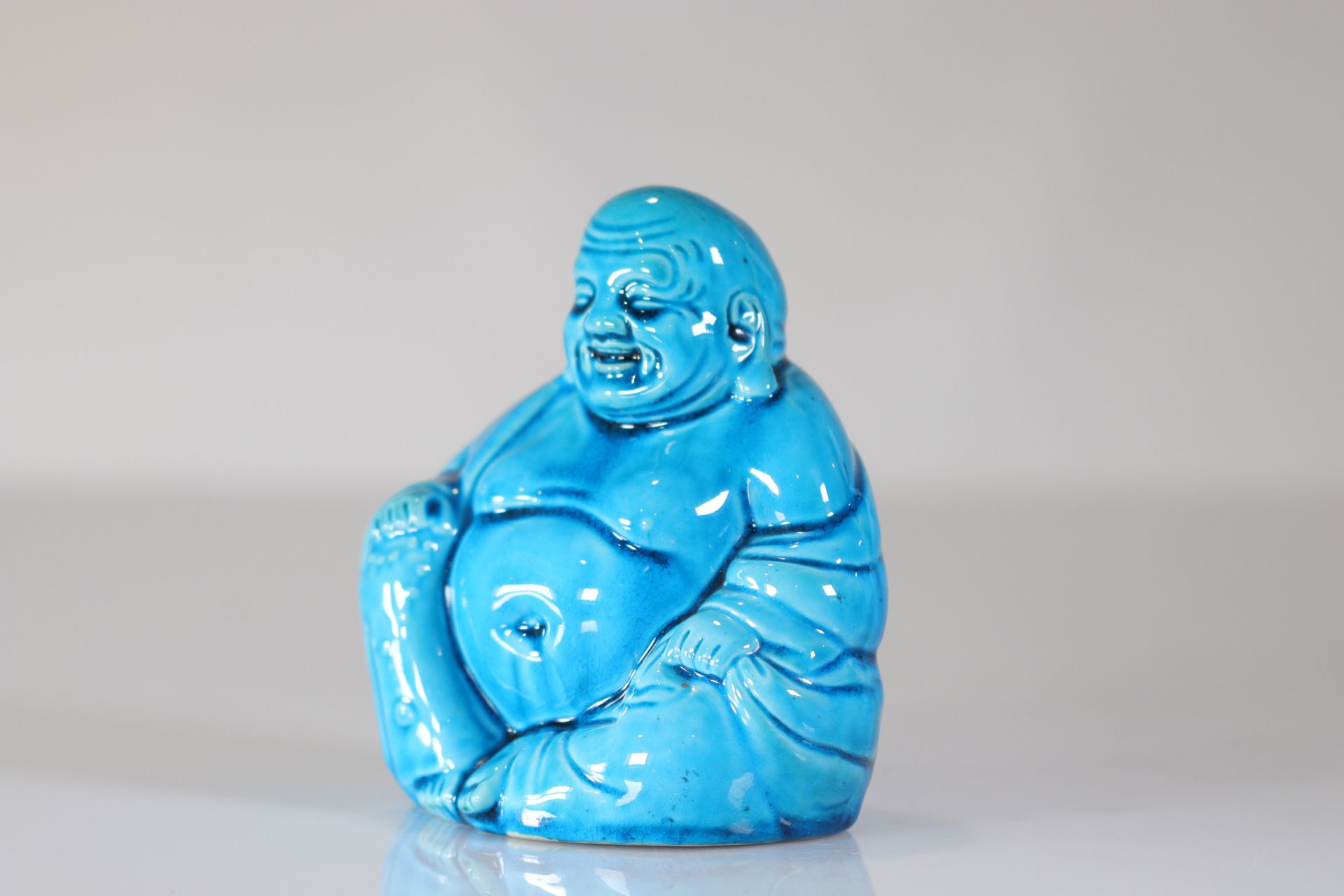 China blue porcelain Buddha - Bild 2 aus 4