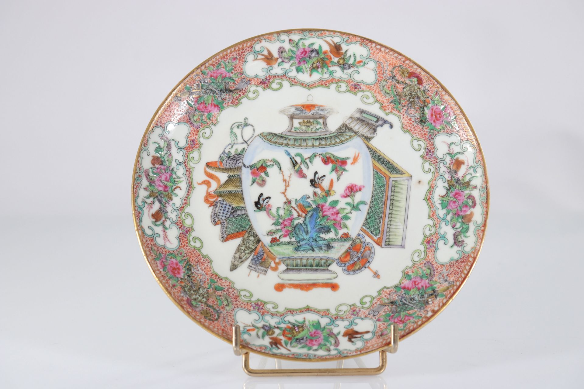 China - pair of canton plates - late 19th - Bild 2 aus 5