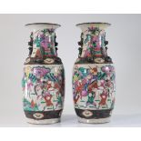 Asia - pair of Nanjing vases - 19th