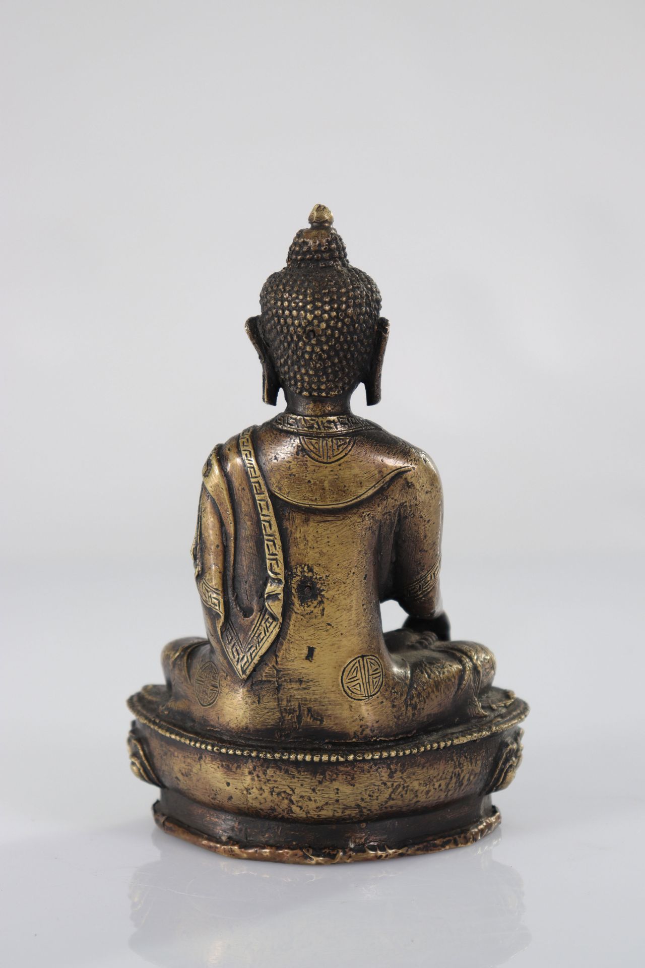 Asia - Bronze Buddha - 18th/19th? - Bild 4 aus 5