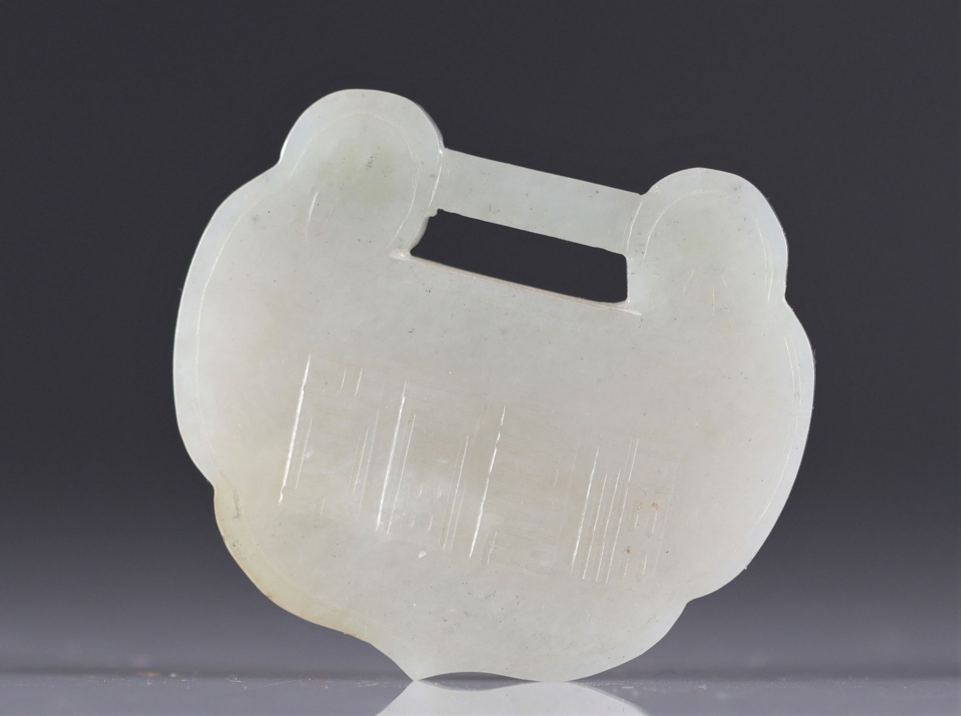 China Qing period white jade pendant - Bild 4 aus 4