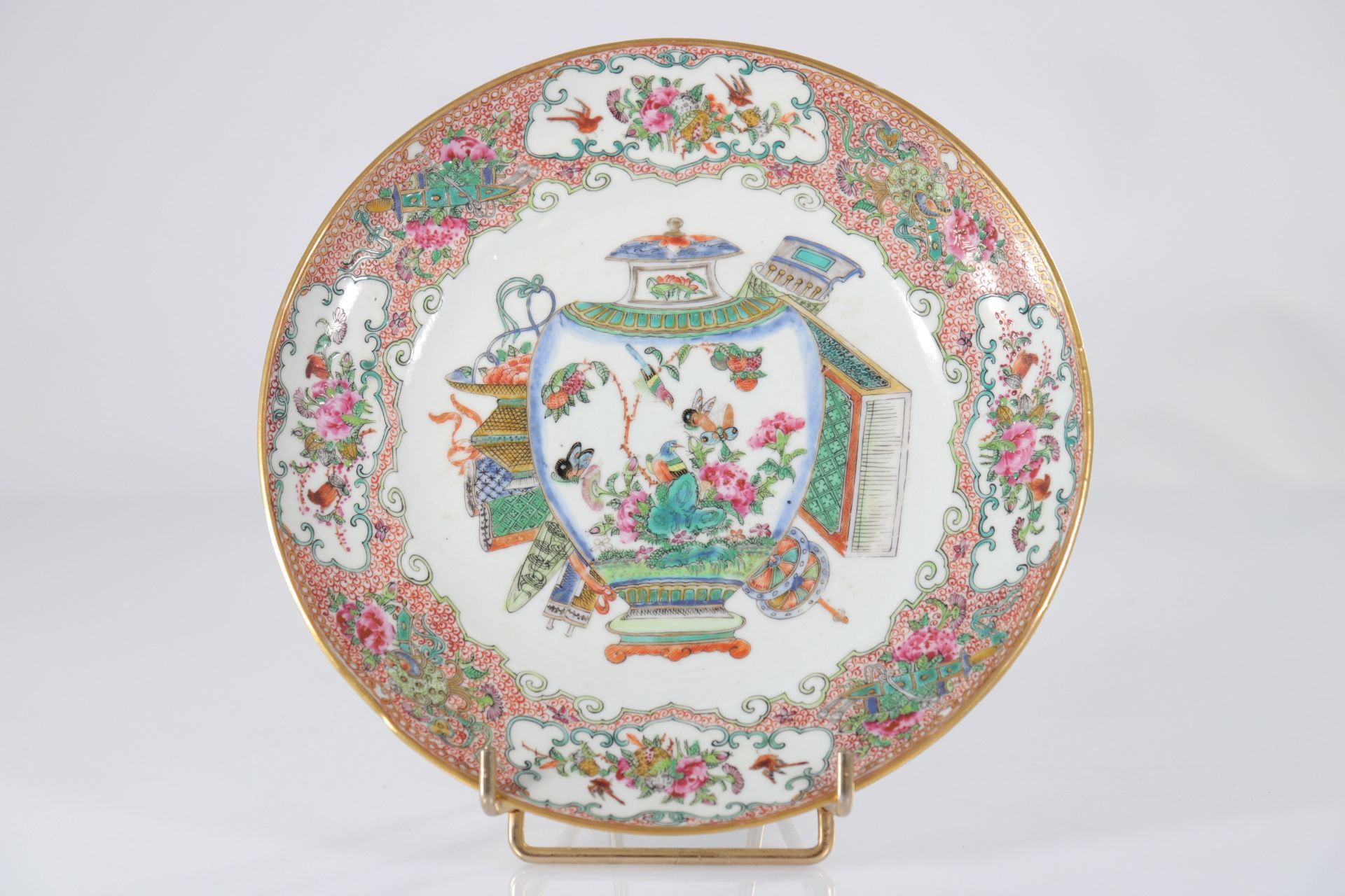 China - pair of canton plates - late 19th - Image 4 of 5