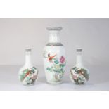 China lot of 3 republic period vases