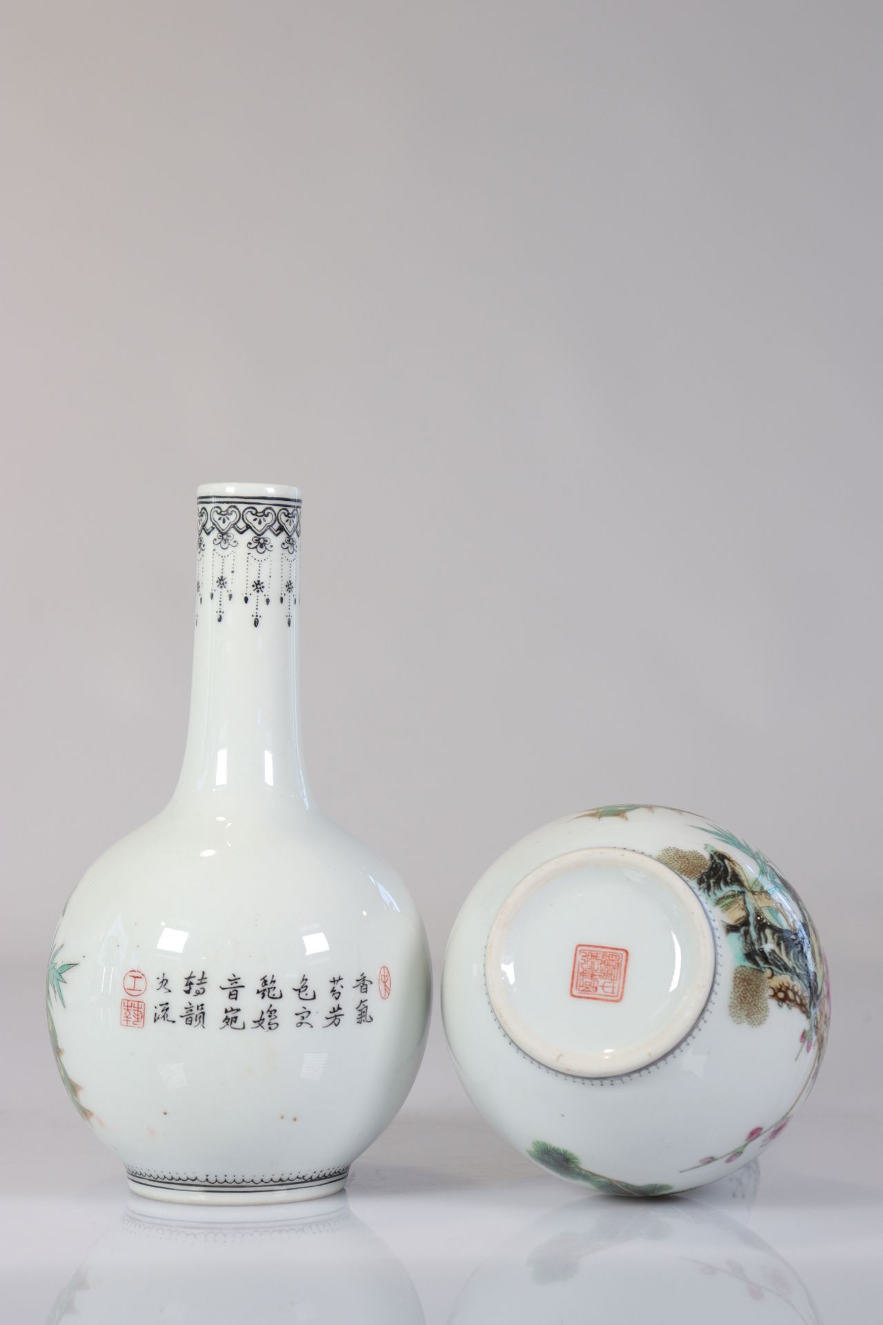 China lot of 3 republic period vases - Bild 6 aus 6
