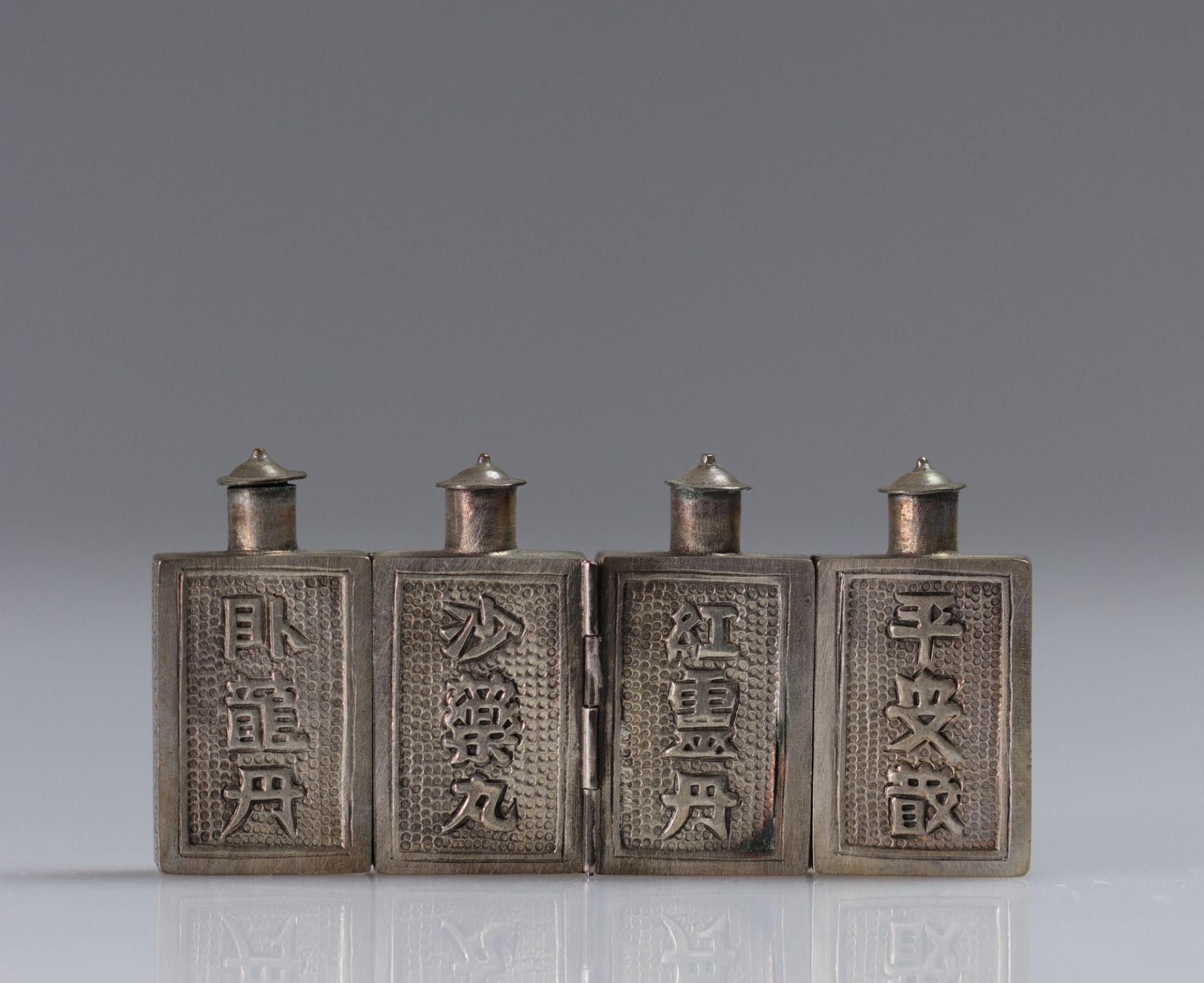 China snuffboxes (2) in silver XIX - Bild 8 aus 10