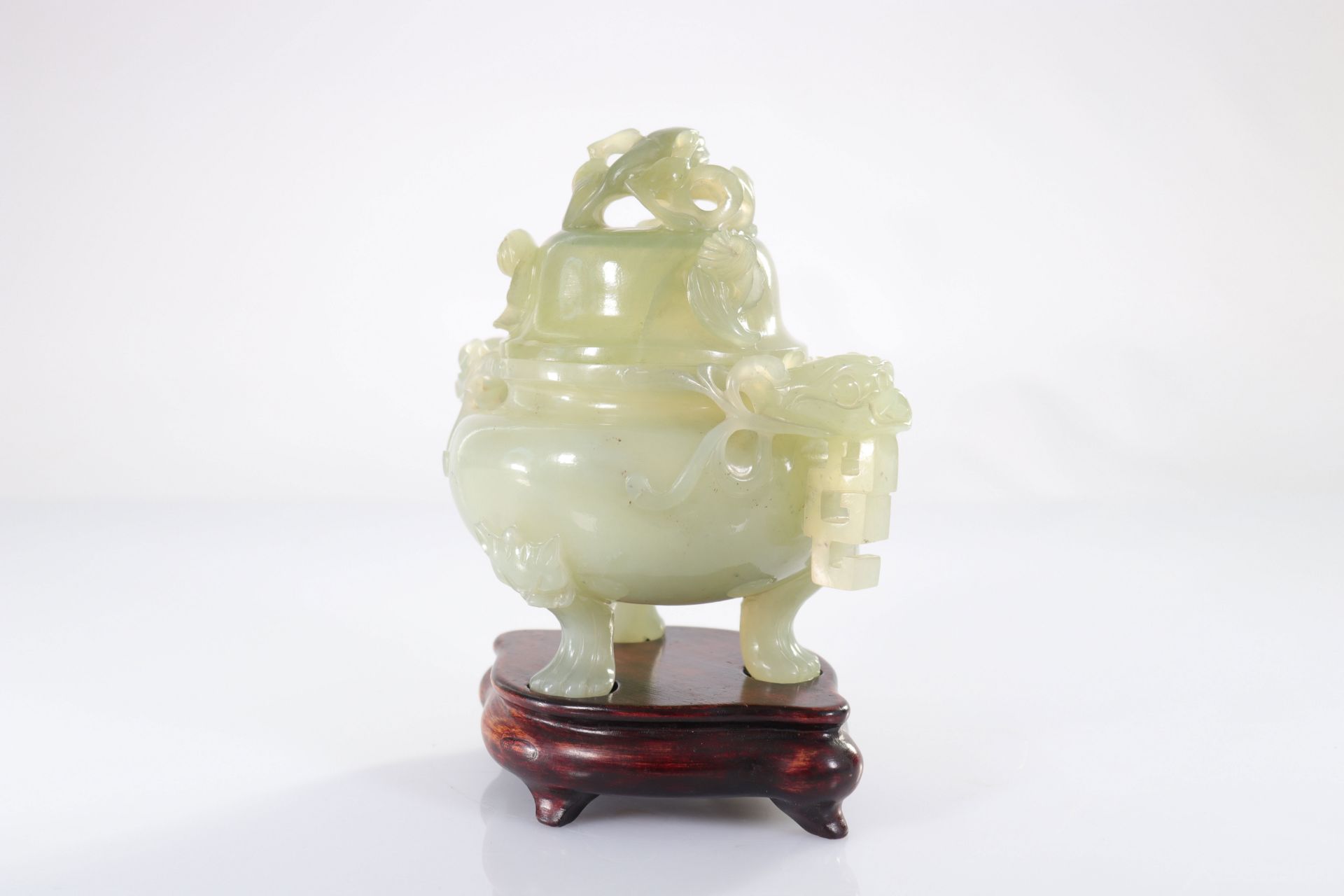 China - jade perfume burner - 20th - Bild 2 aus 5