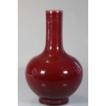 China oxblood vase 19th