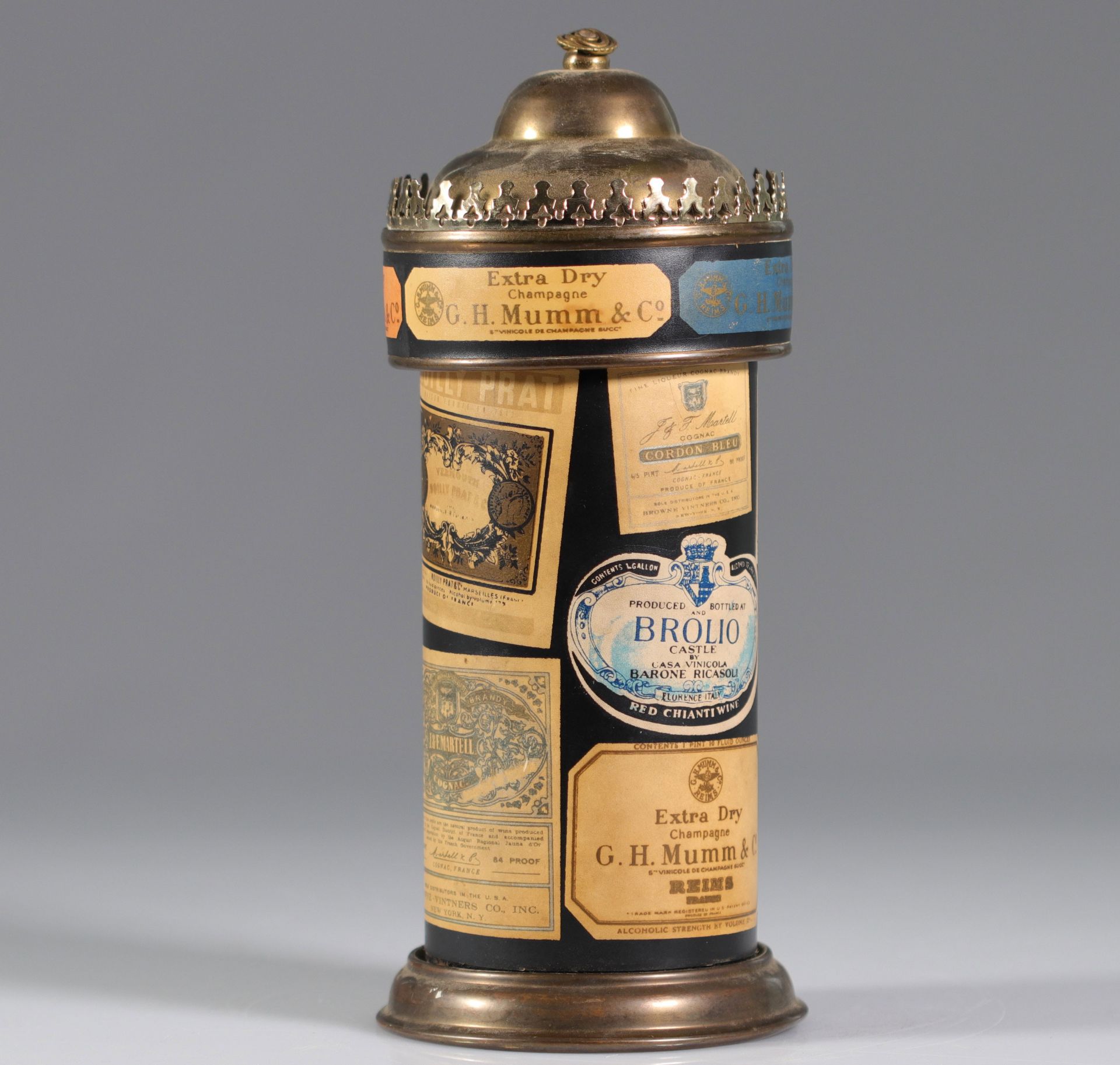 France - Advertising bottle + music box - +- 1930