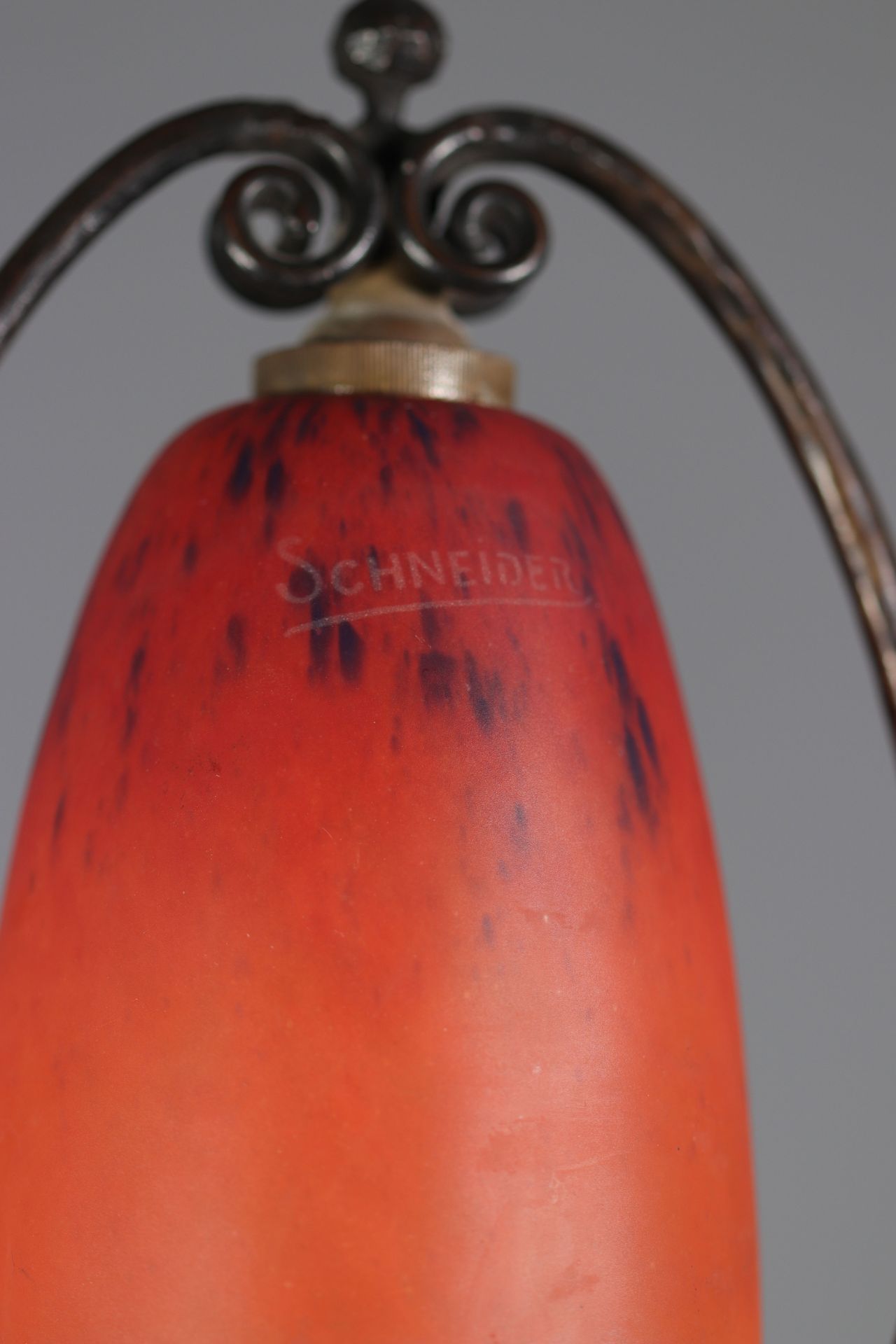 Schneider wrought iron foot table lamp - Bild 4 aus 4