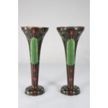 China - Pair of cloisonnÃ© vases - circa 1900
