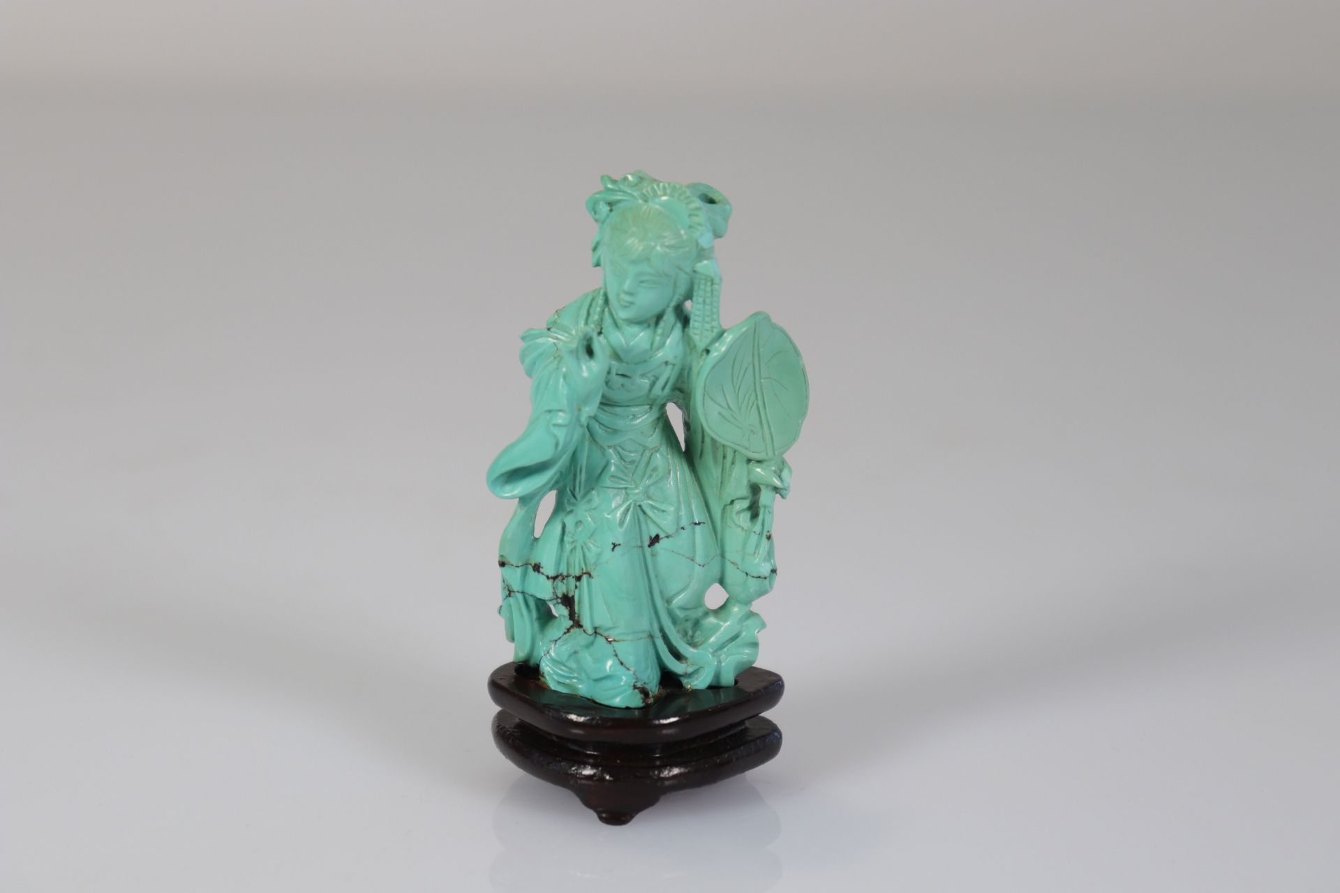 China 2 statues in turquoise - Bild 5 aus 7