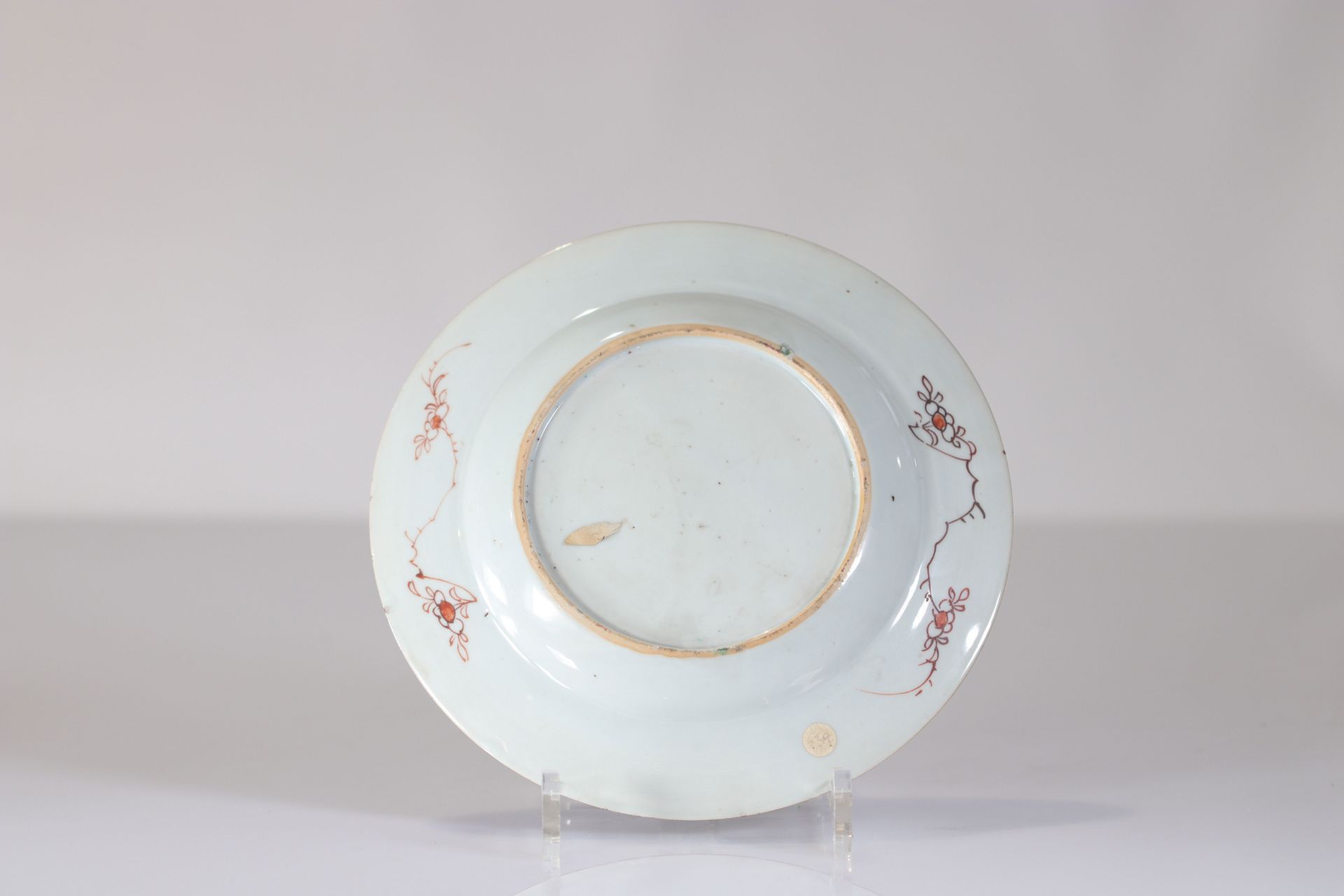Series of 6 porcelain plates from the 18th century famille rose landscape decor - Bild 13 aus 13
