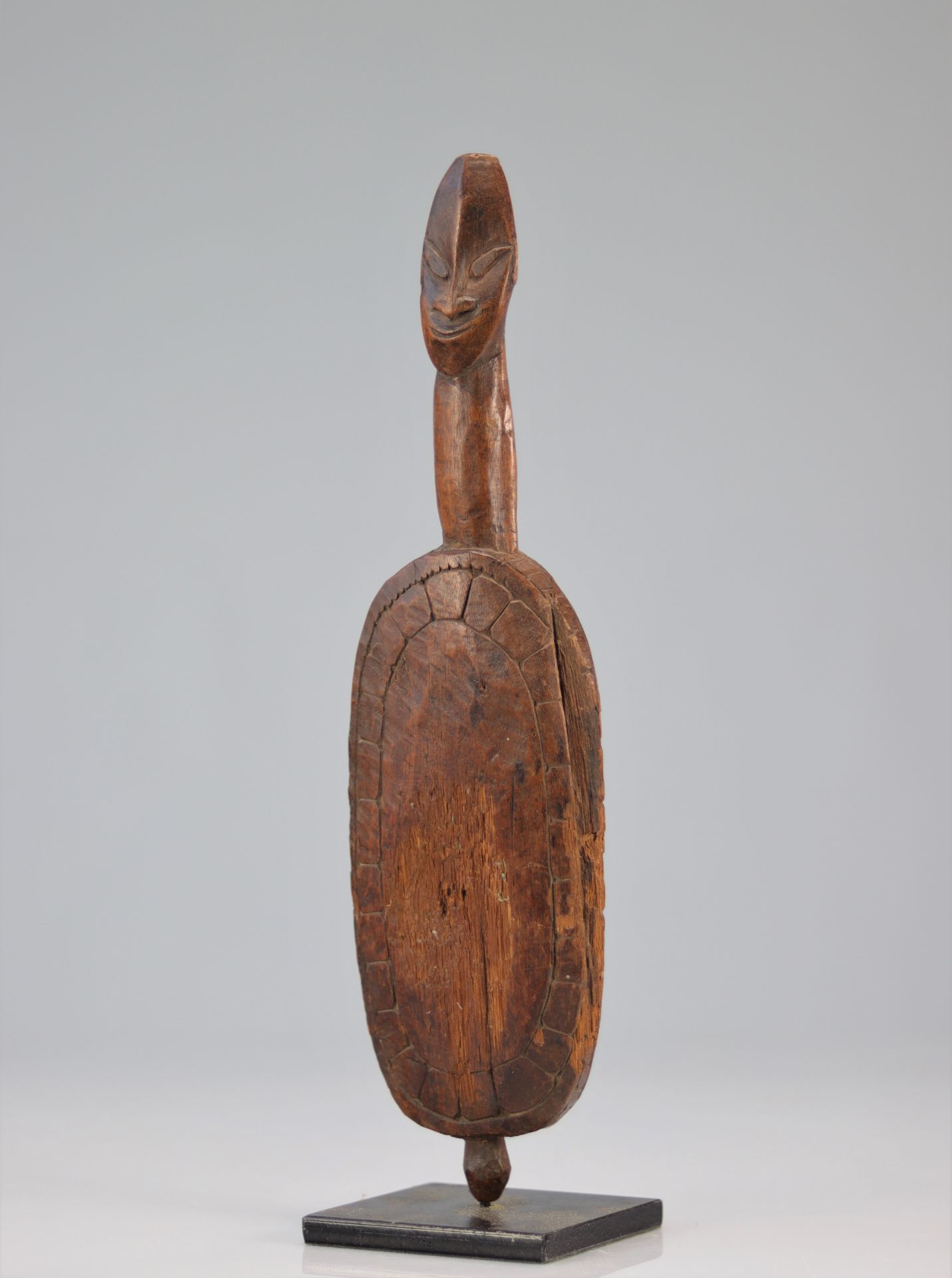 Oceania object carved with a head