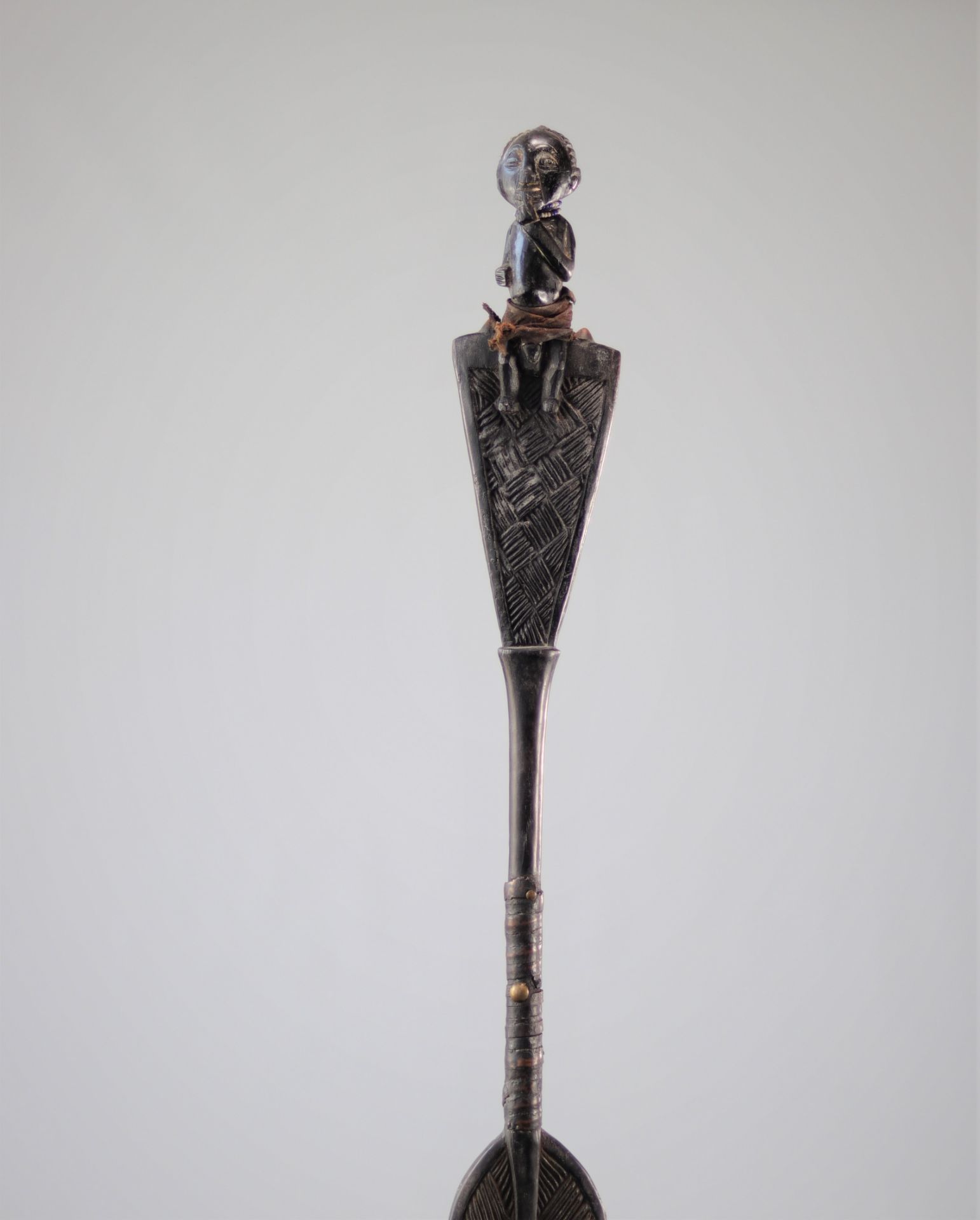 Luba scepter surmounted by a figure