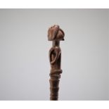 Luba Shankadi scepter surmounted by a figure