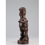 Statue Yaka carved character beautiful dark patina Ex col: David Libotte Brussels