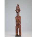 Yaka statue carved with a standing figure Ex col: Ruth Vancalembergh