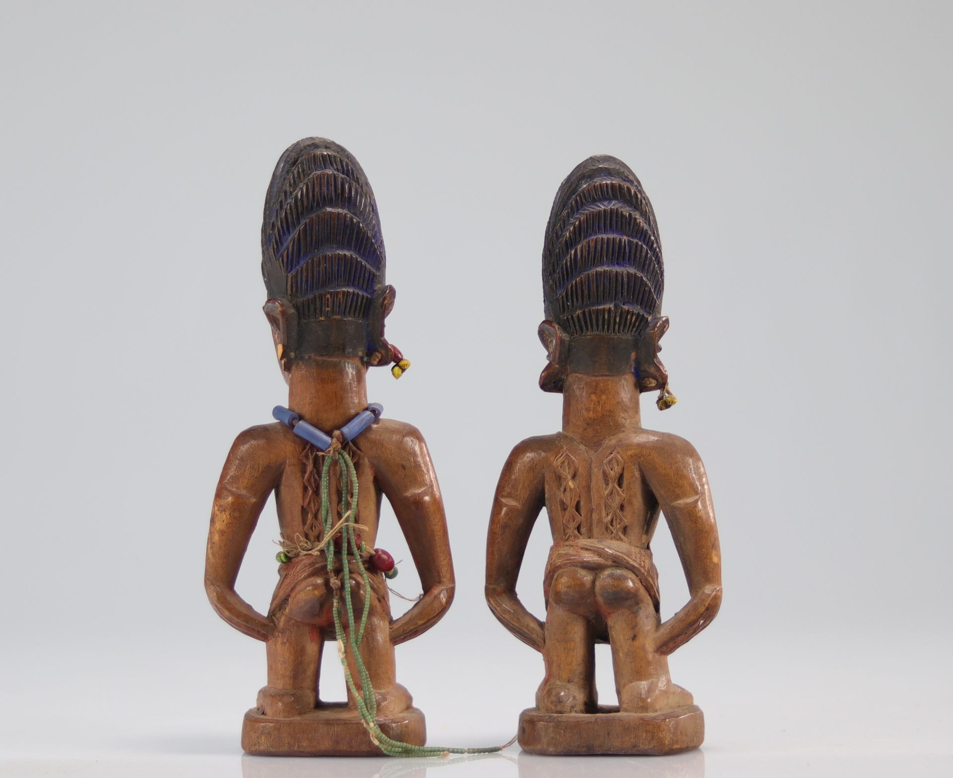 YOROUBA Couple of statuettes representing â€œIbedjiâ€ twins. - Bild 4 aus 4