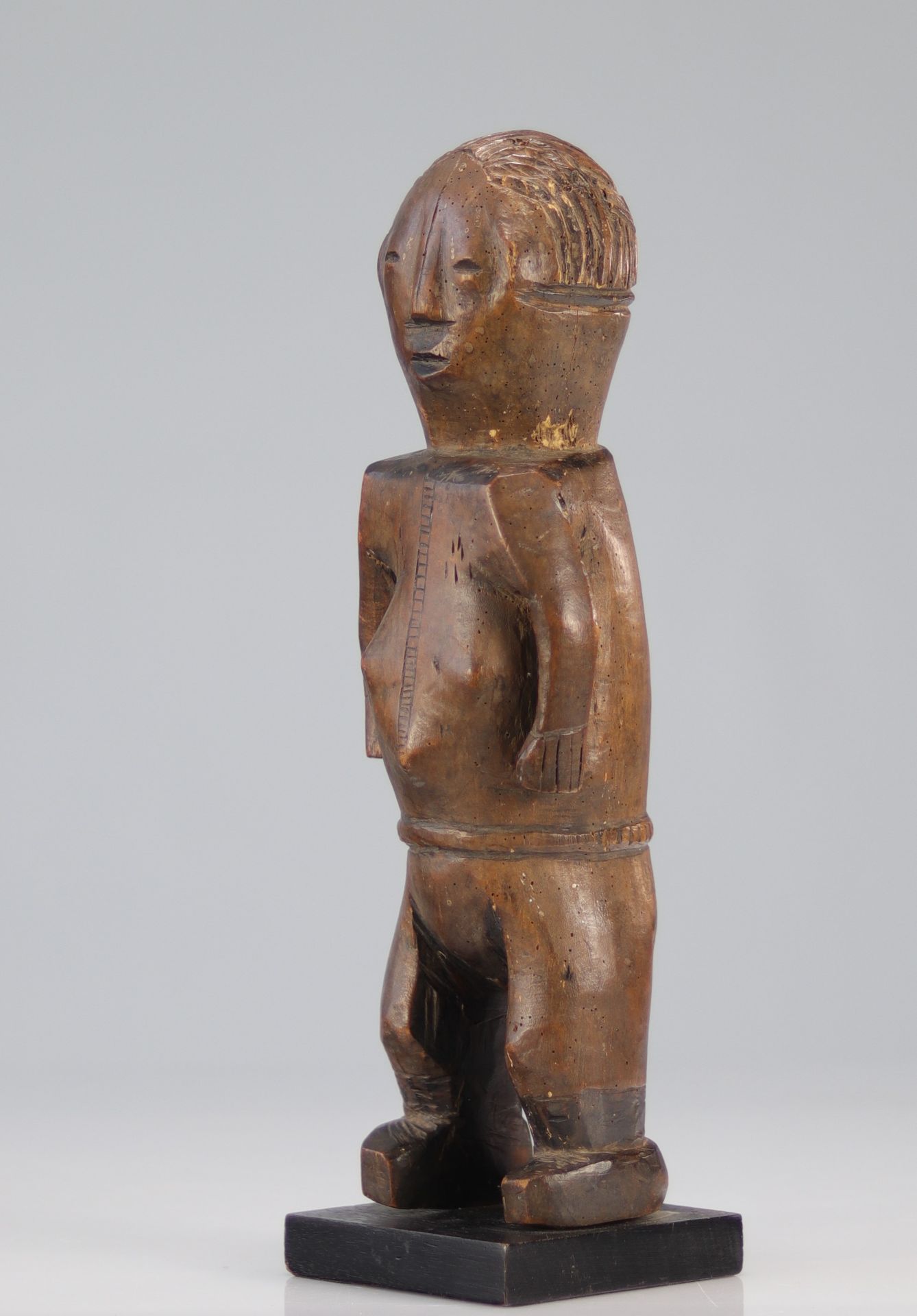 Rare Ngbaka statue, Nbaka of Congo anthropomorphic figure: Ex col: Berndt Helleberg Stockholm