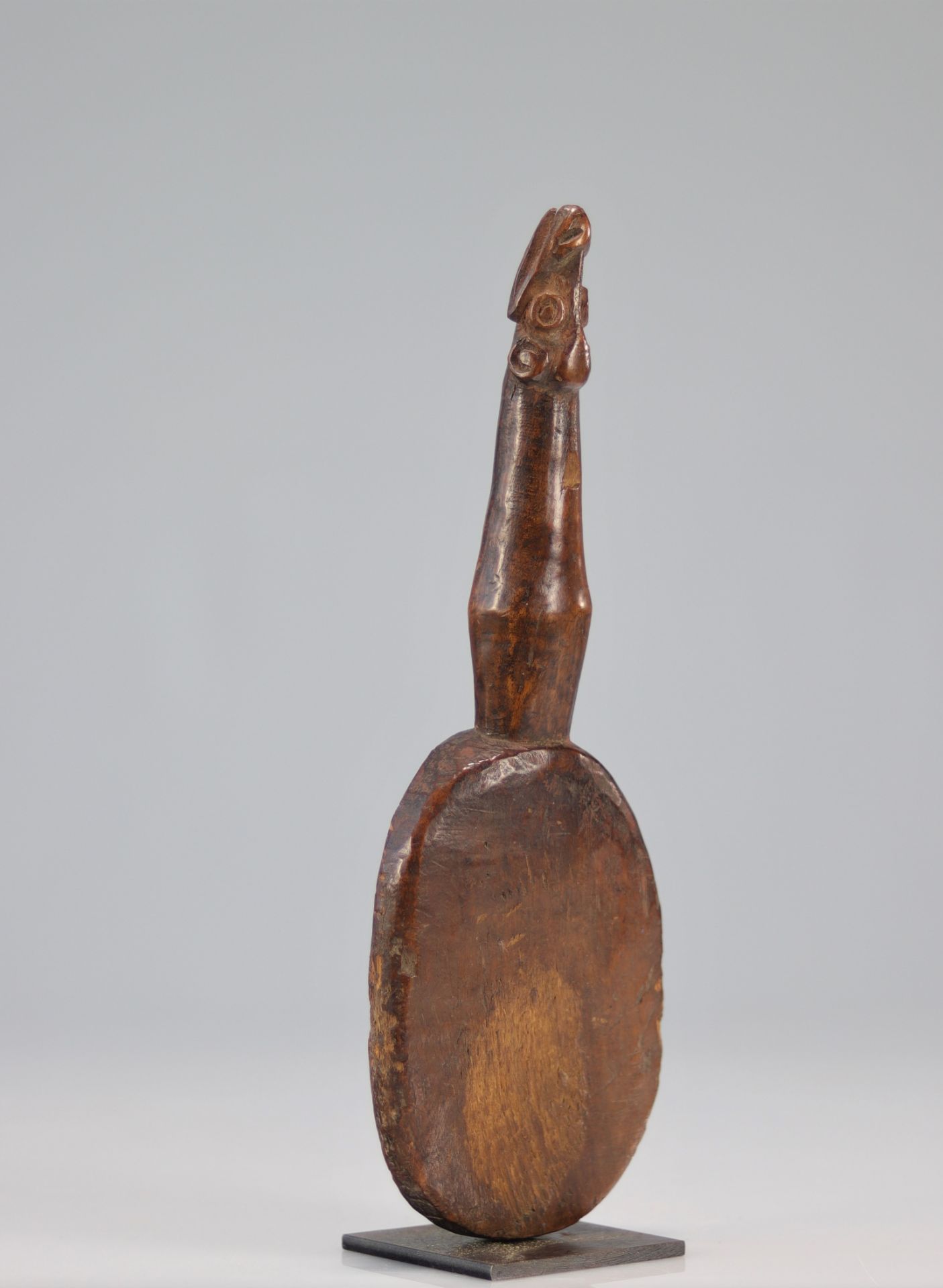 Oceania object carved with a head - Image 2 of 3