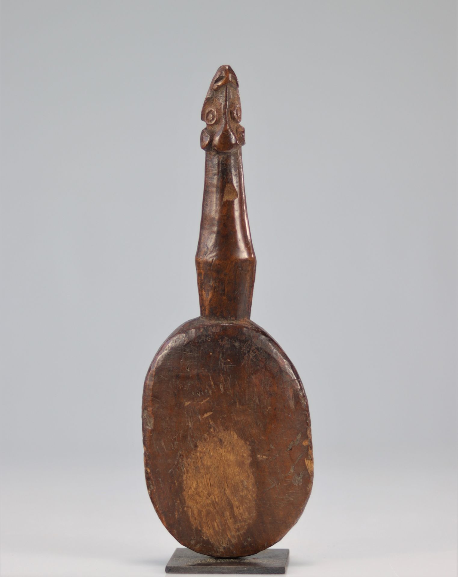 Oceania object carved with a head