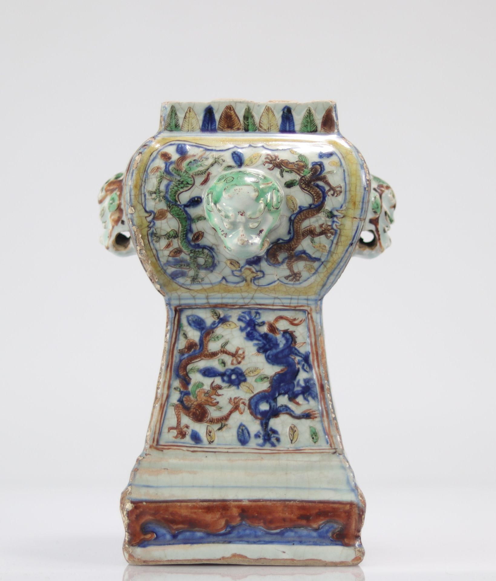 China Ming period vase with imperial dragon decoration - Bild 2 aus 8