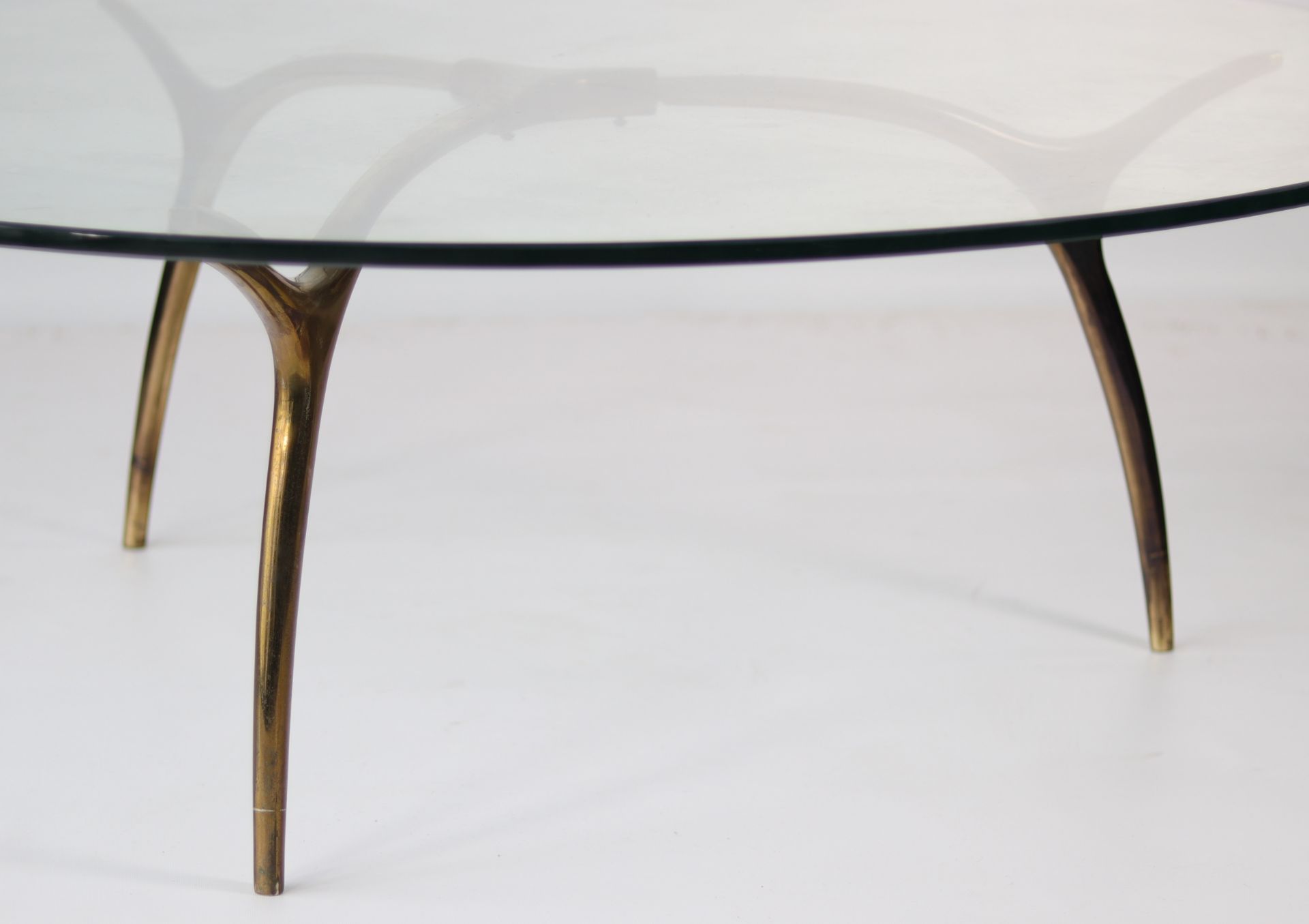 Kouloufi Brass and glass coffee table bought at expo 58 at the Vanderborg pavilion - Bild 3 aus 4