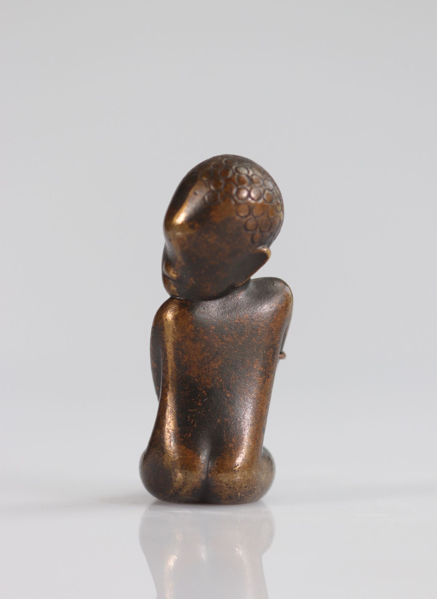 Karl HAGUENAUER (1898 - 1956) young African in bronze - Bild 4 aus 5