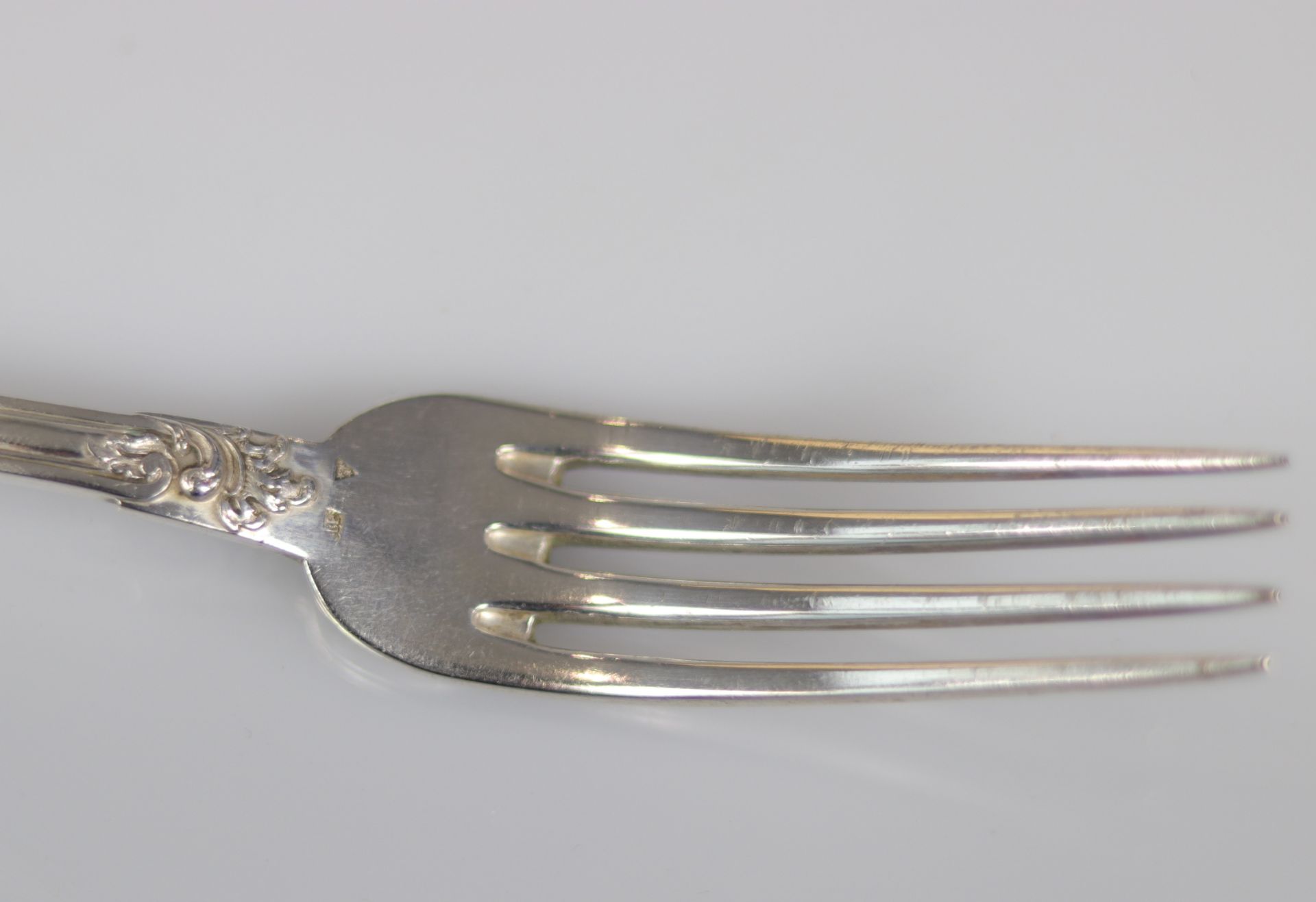 Belgium - Wolfers Sterling silver cutlery set - 12 forks, 12 spoons, 1 ladle - late 19th - Bild 7 aus 8