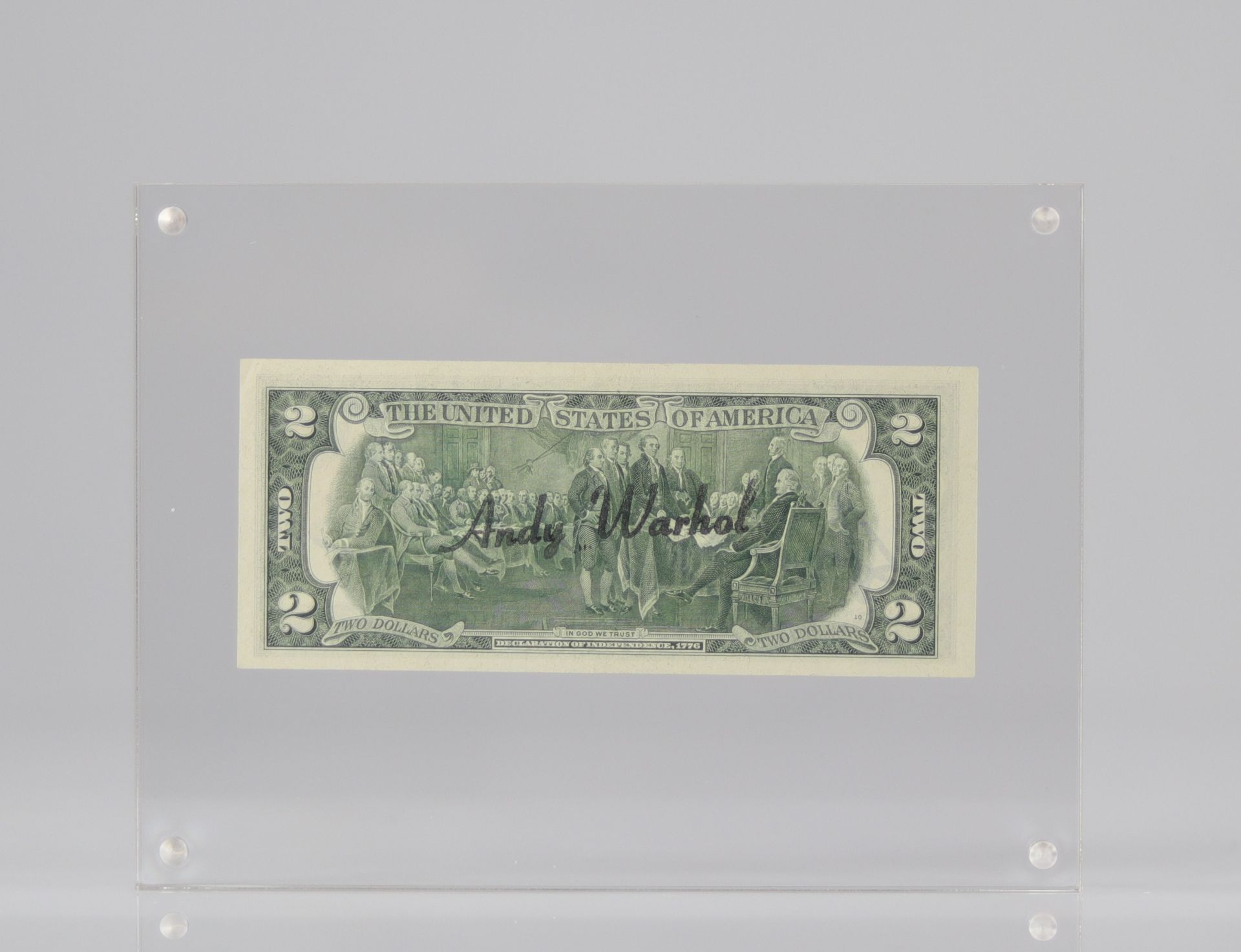 2 DOLLARS (Thomas Jefferson) / Serial number: F 18691474 A / Dimension: 155.955 X 66.294 Millimeters - Bild 2 aus 3