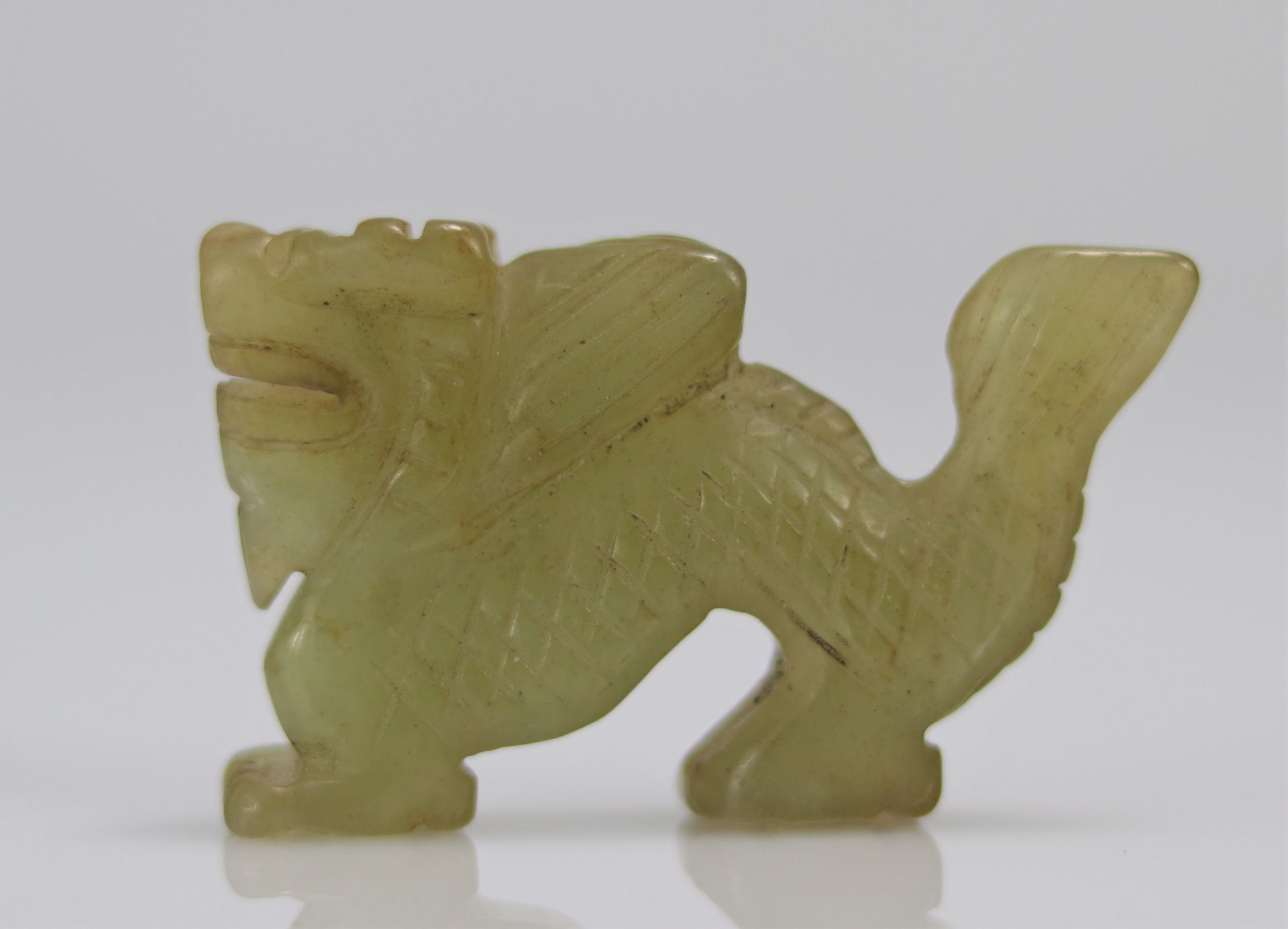 Green jade lion