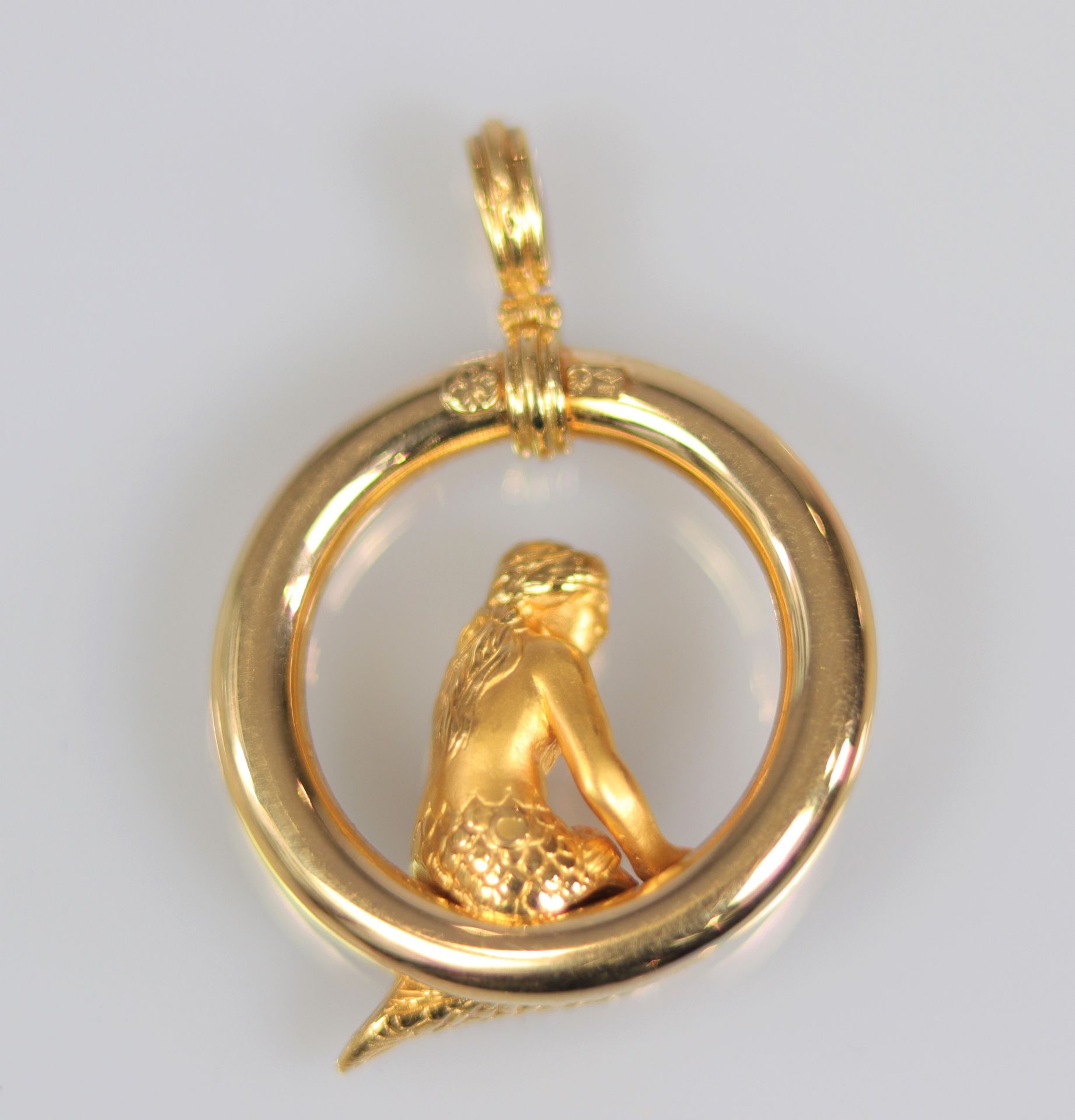 Gold pendant (18k), mermaid - Charles Garnier - Bild 2 aus 2