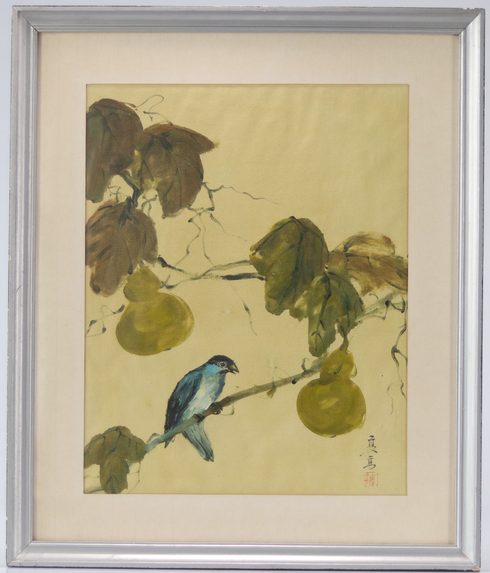 China Xia Gao painting the bird on the branch - Bild 2 aus 2