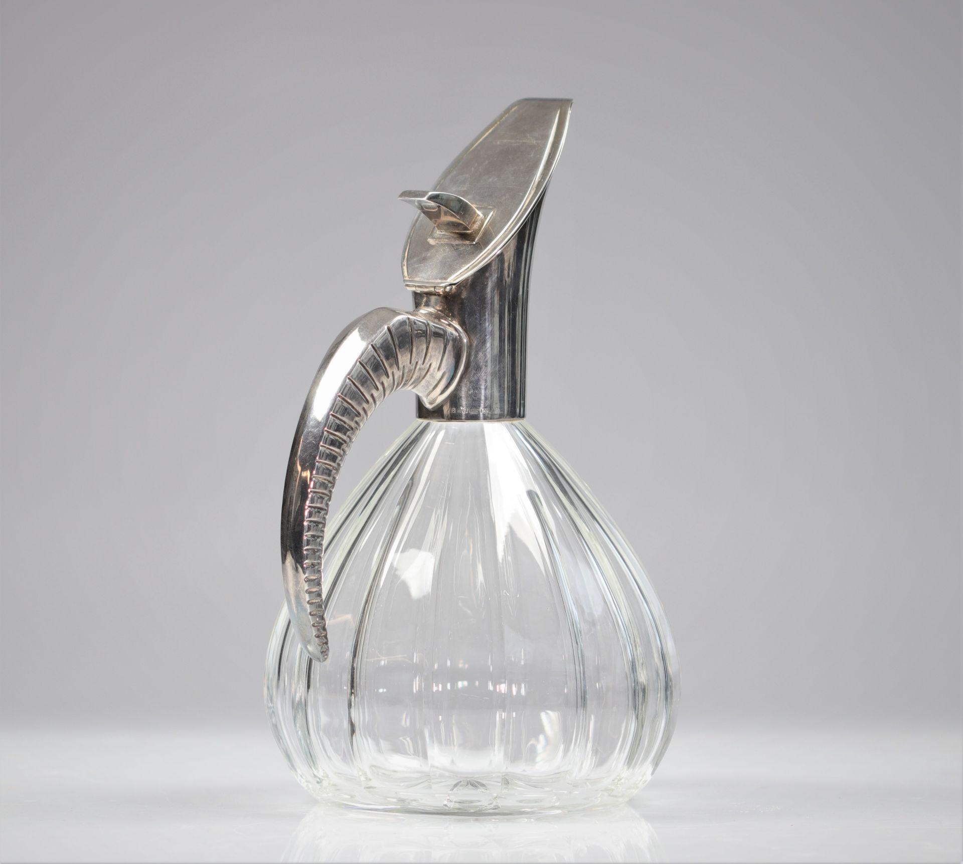 France - Silver/Crystal Art Deco decanter - 1930 - Bild 3 aus 6