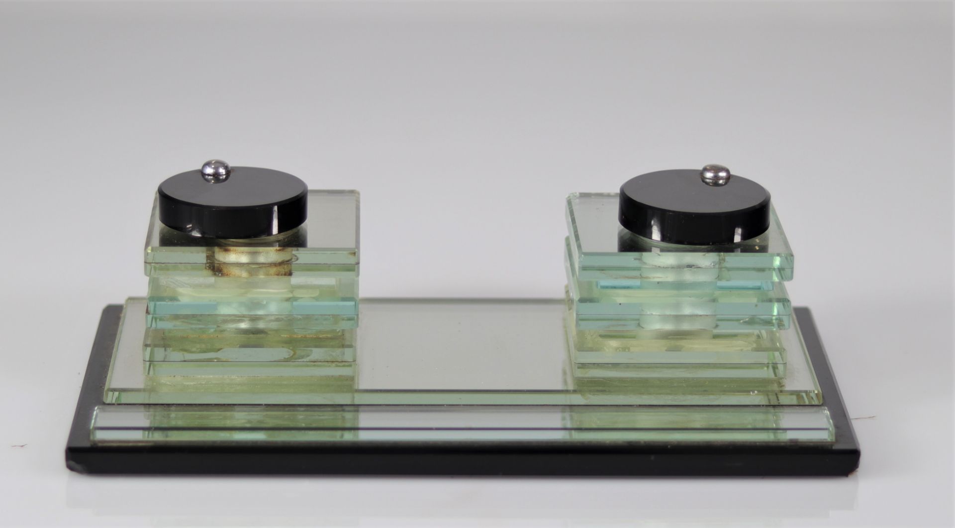 France - Art Deco Modernist St Gobin, inkwell circa 1930