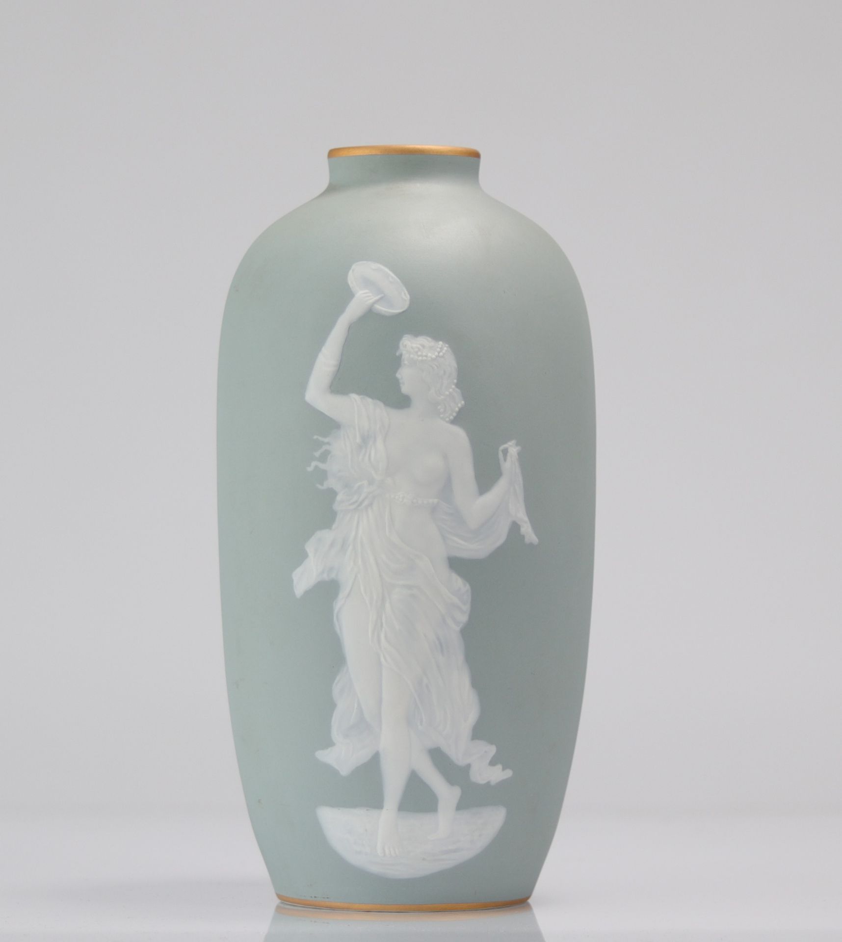 Camille Tharaud: Art Nouveau vase in Limoges porcelain