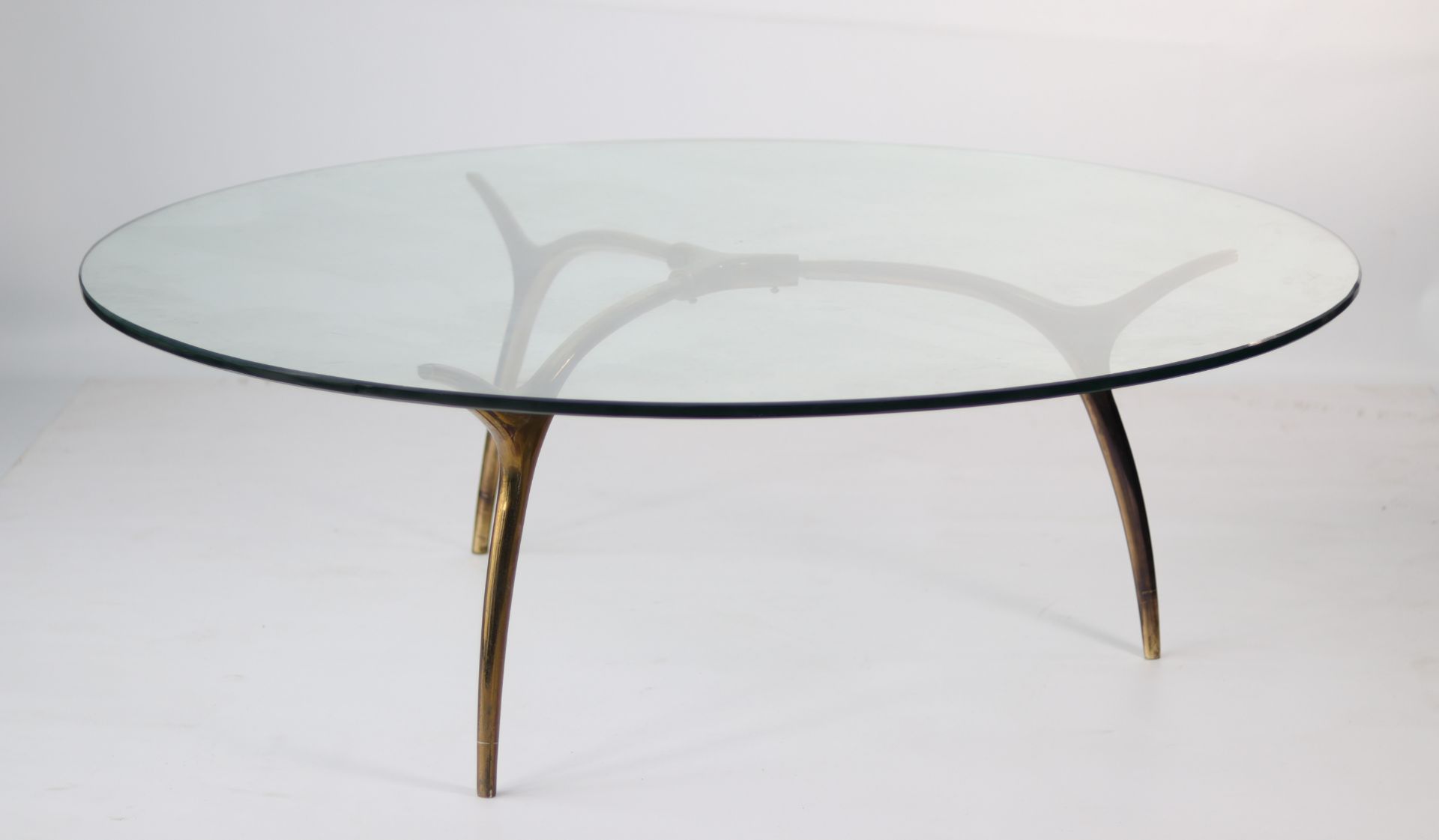 Kouloufi Brass and glass coffee table bought at expo 58 at the Vanderborg pavilion - Bild 2 aus 4