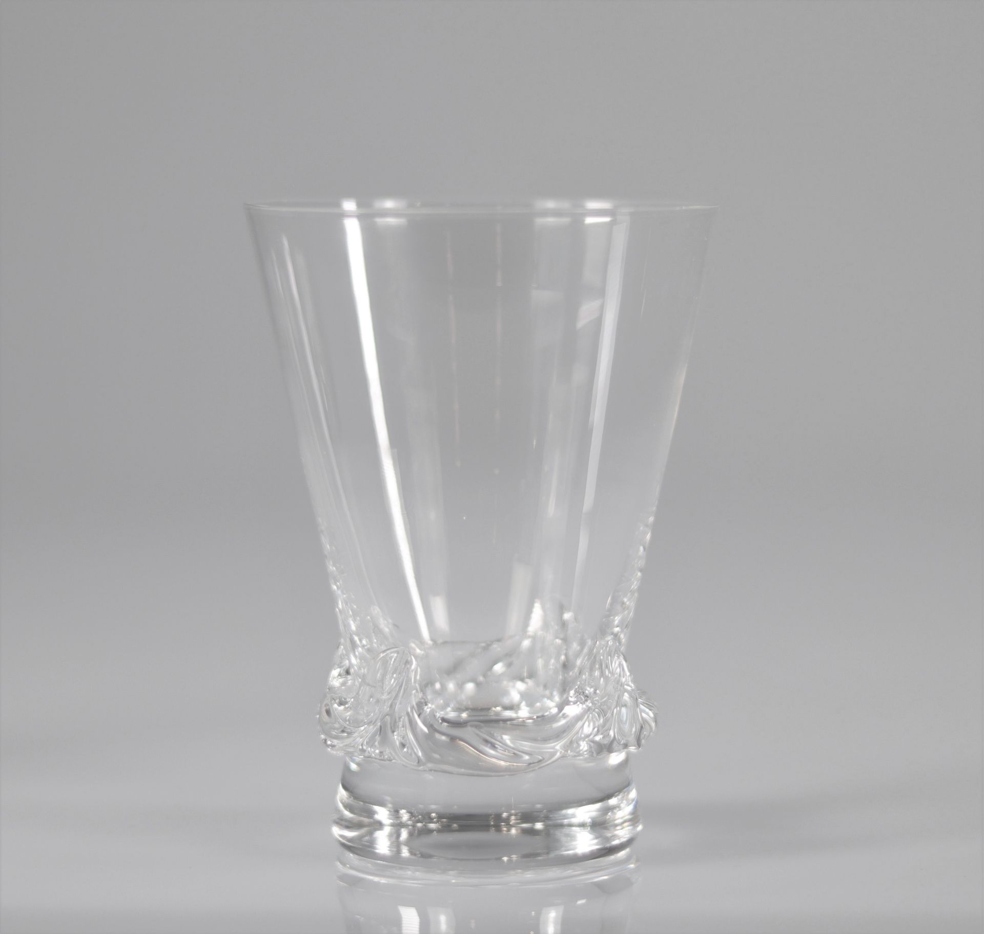 Daum Nancy Service of glasses (59pc) model Sorcy, the base with molded decoration of wavelets, - Bild 2 aus 3